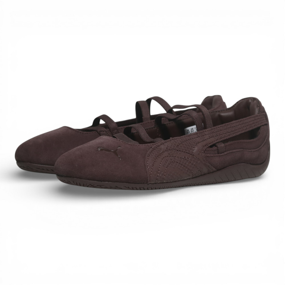 PUMA 休閒鞋 SPEEDCAT BALLET PYTHON 棕 麂皮 芭蕾舞鞋 女 40770601