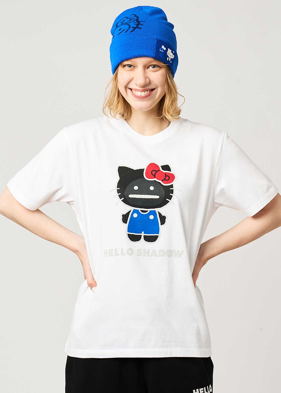 🇯🇵 HELLO KITTY X graniph "HELLO SHADOW" 三麗鷗 凱蒂貓 KITTY貓 聯名 短T 短袖 白色 / 預購