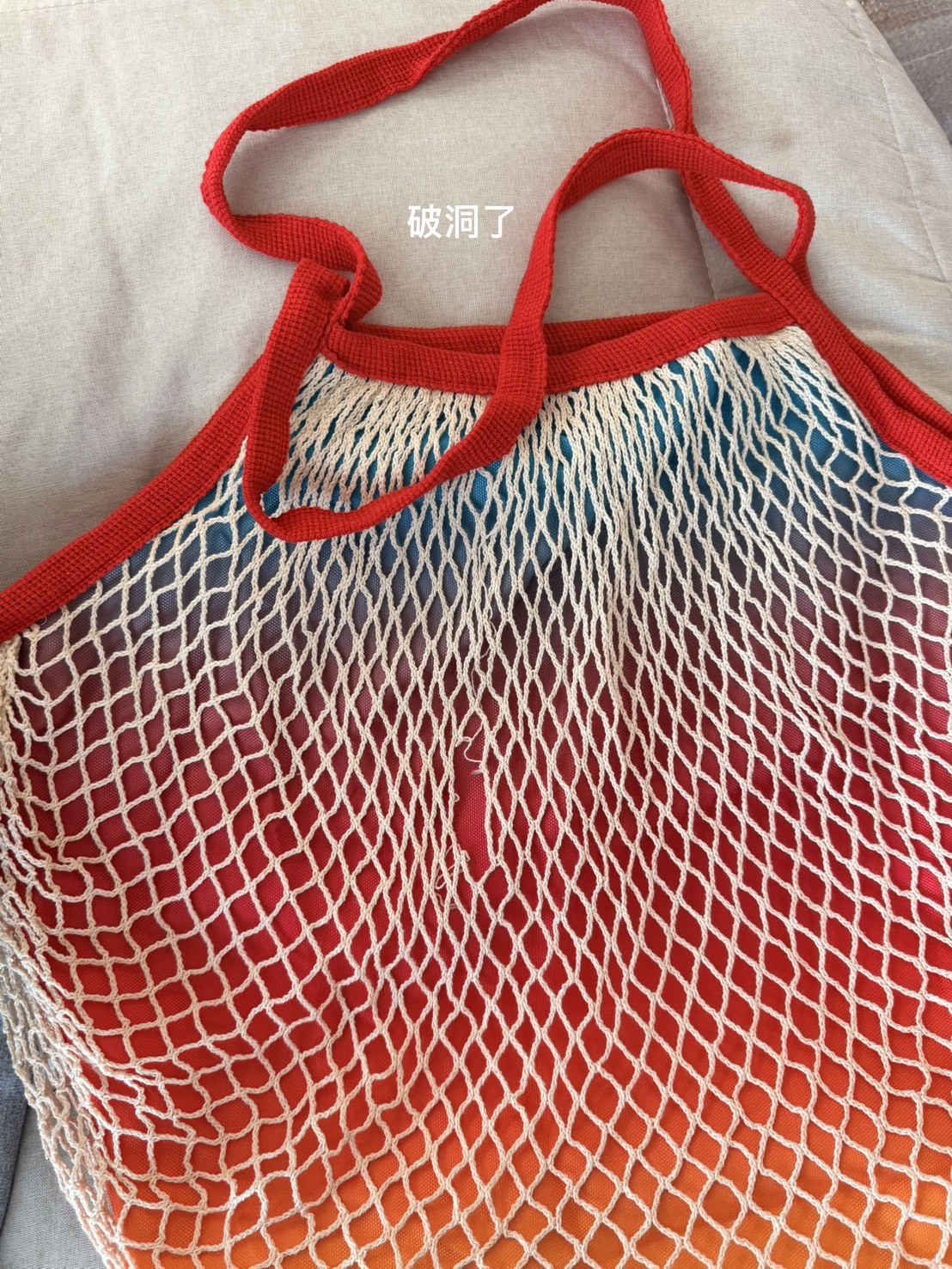 <不管多賠‼就是要清🔥>NG-Salomon mesh tote bag漸層網袋包