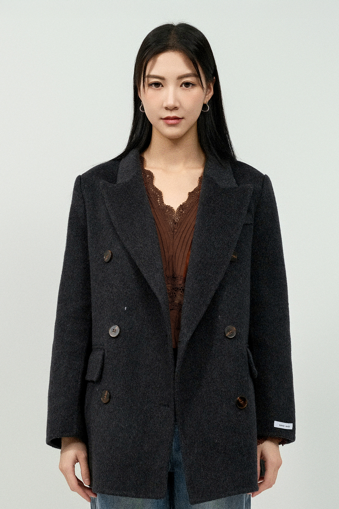 手工絨孖襟西裝褸（預購產品）