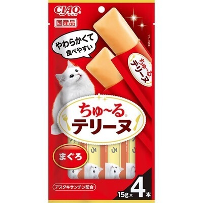 CIAO 果凍片 -金槍魚 (15gx4支裝)【$100 X 7 包】【可混合其他口味】