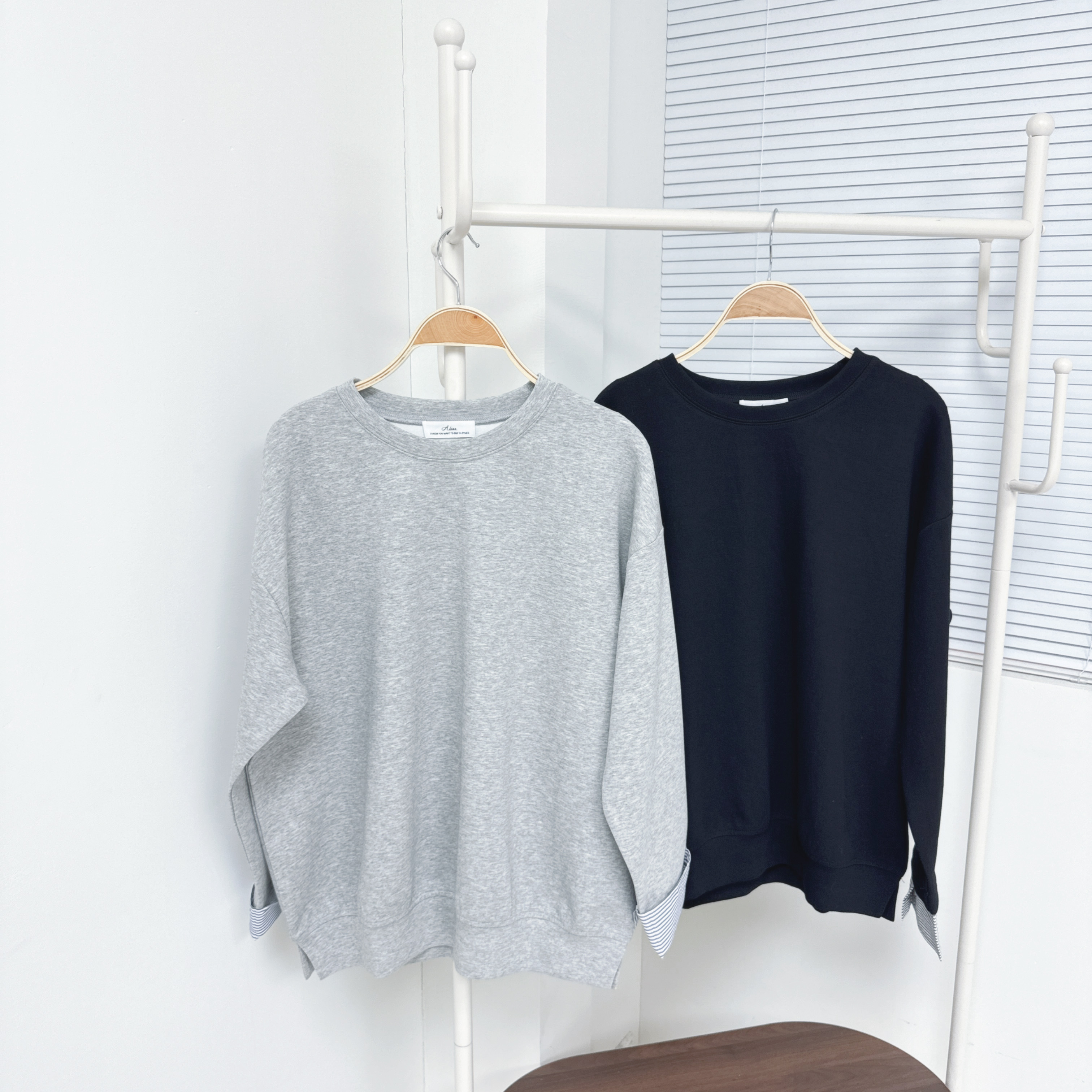 【廠家制】恤衫袖淨色衛衣 (S26-S27)