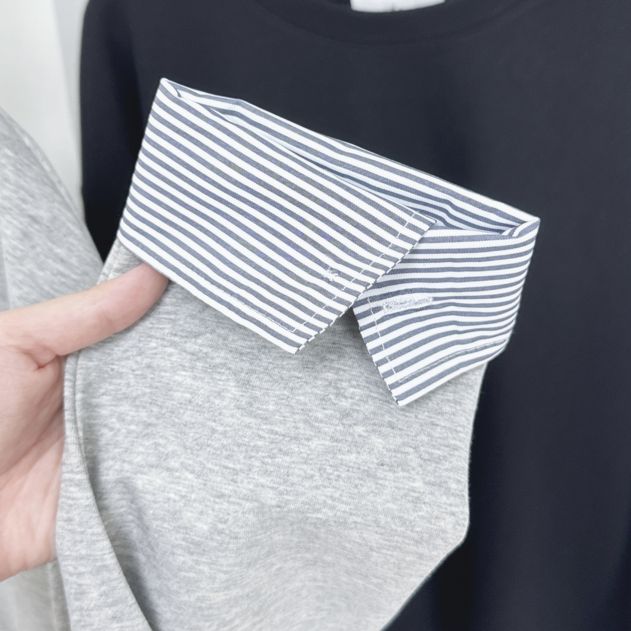 【廠家制】恤衫袖淨色衛衣 (S26-S27)