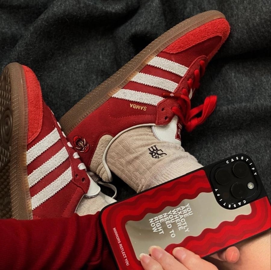 Adidas Originals Samba TAL 韓國限定  Jennie MV同款 緋紅復古 復古鞋 IG8905