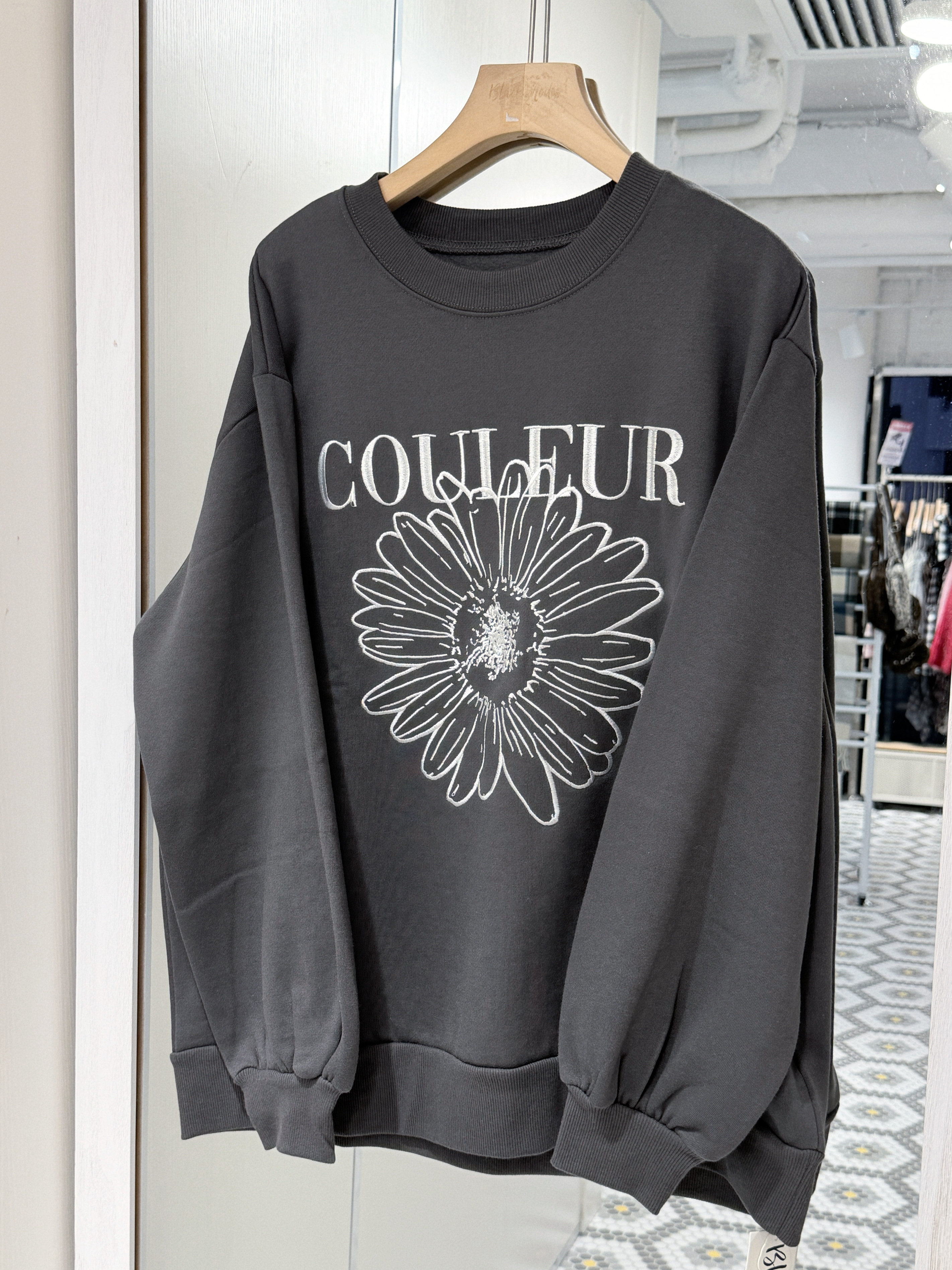 （停產） JP1171｜日本直送！精緻感⊹ ࣪ ˖ 刺激花花COULEUR 衛衣ꕤ⋆.ೃ࿔