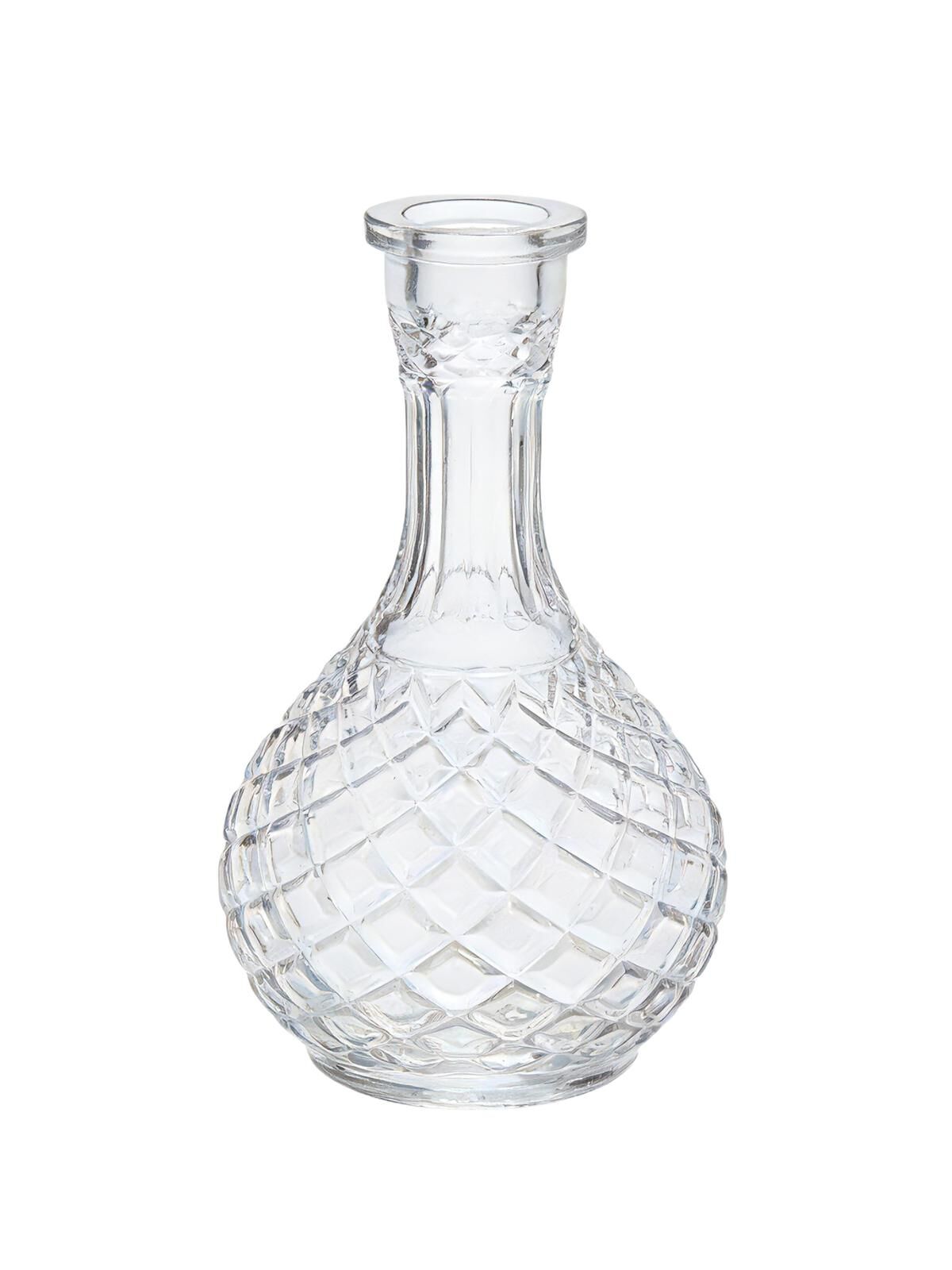 Glass Base Clear - pineapple cut