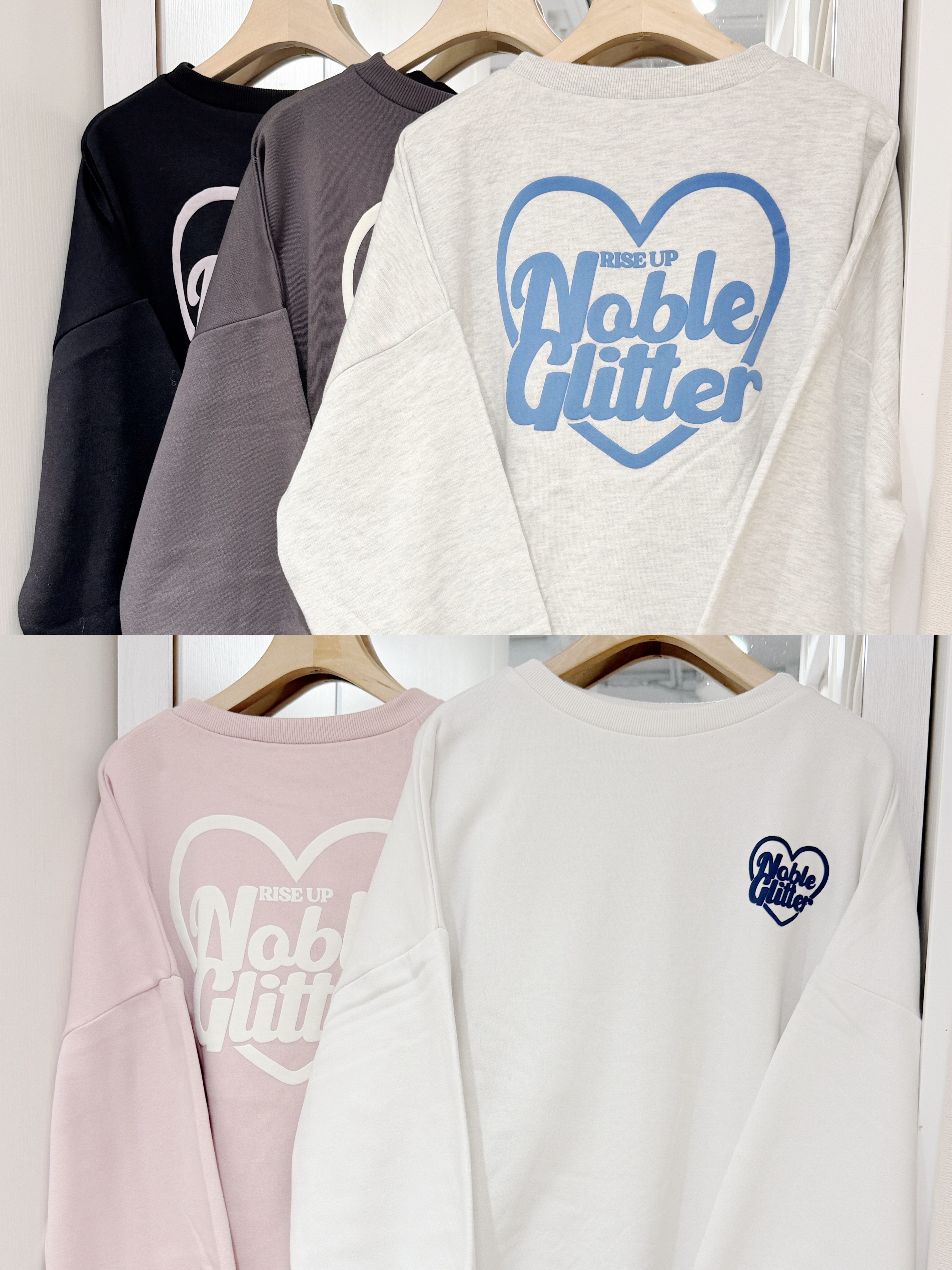 （停產）JP1121｜日本直送！超少女💗ྀི⋆°｡⋆♡ 心心Nable Glitter衛衣