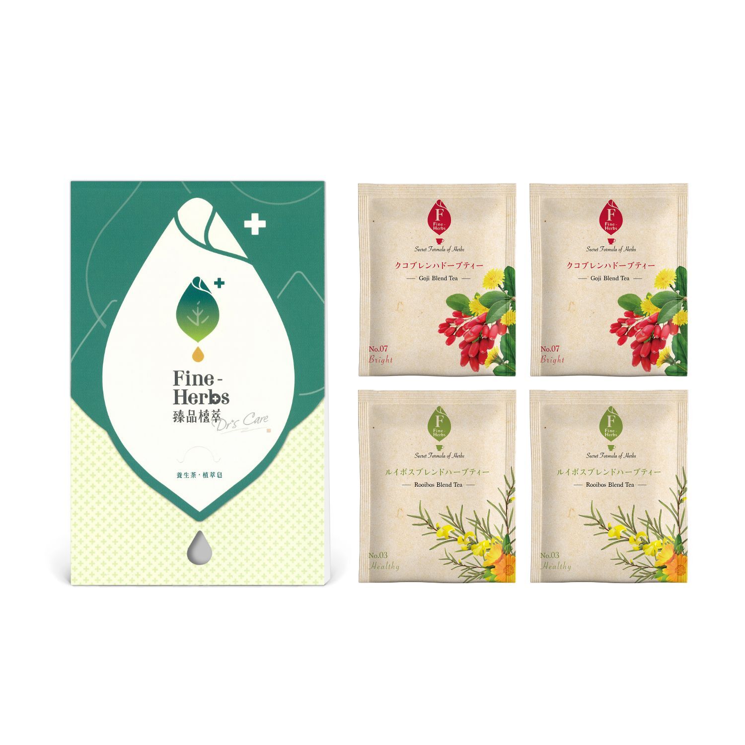 日常保養組-學生專用｜植萃博士茶2gx2包、枸杞覺明茶2gx2包