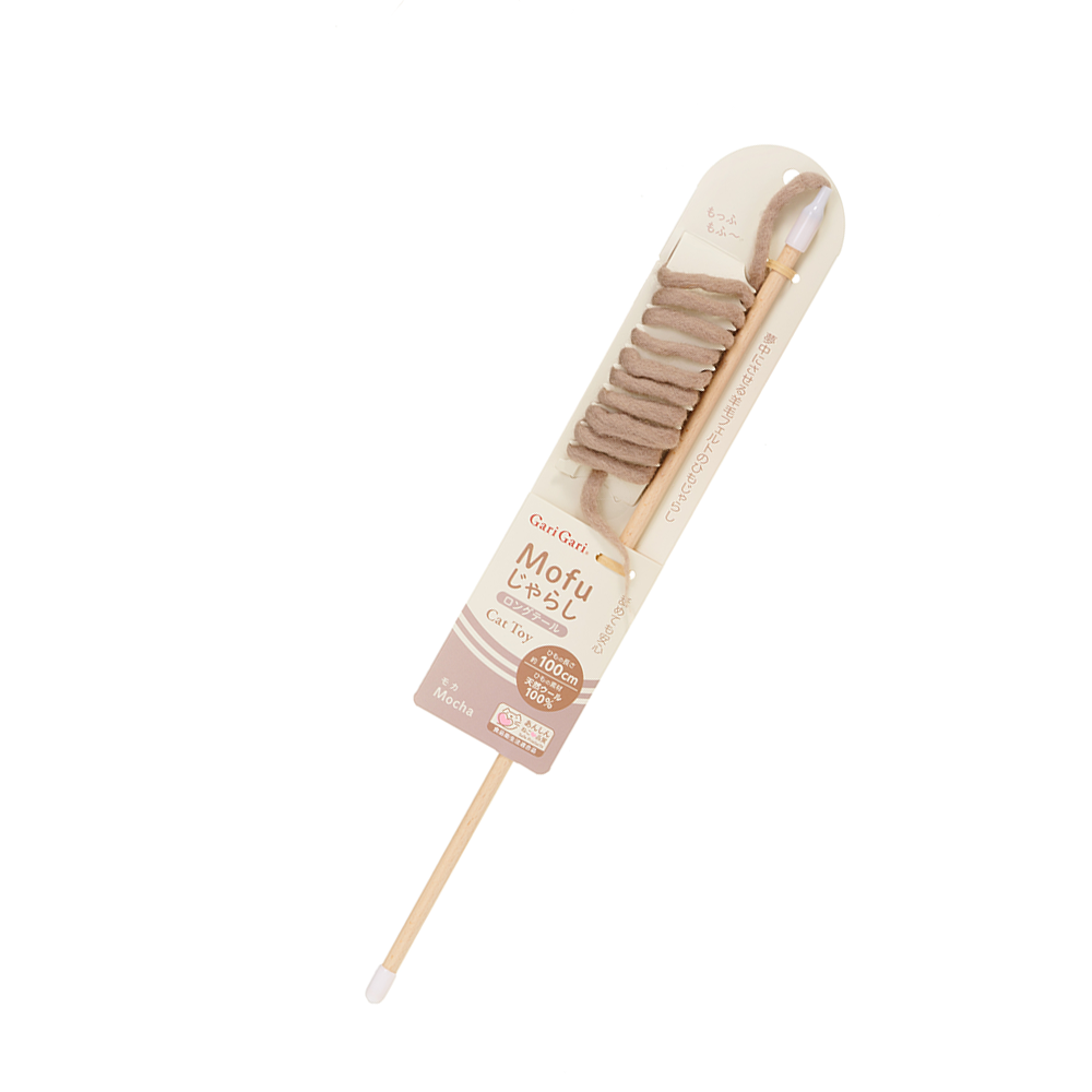 Mofu 100%天然羊毛鞭逗貓棒