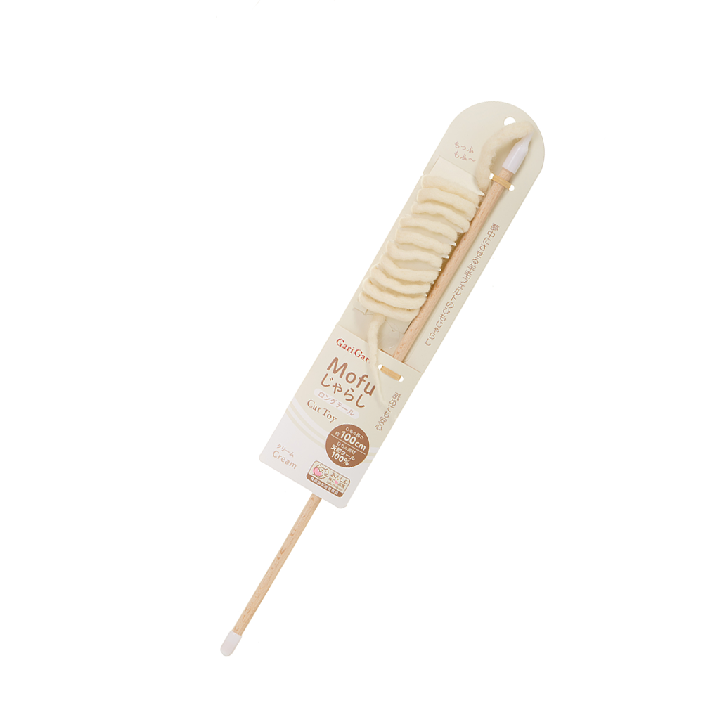 Mofu 100%天然羊毛鞭逗貓棒