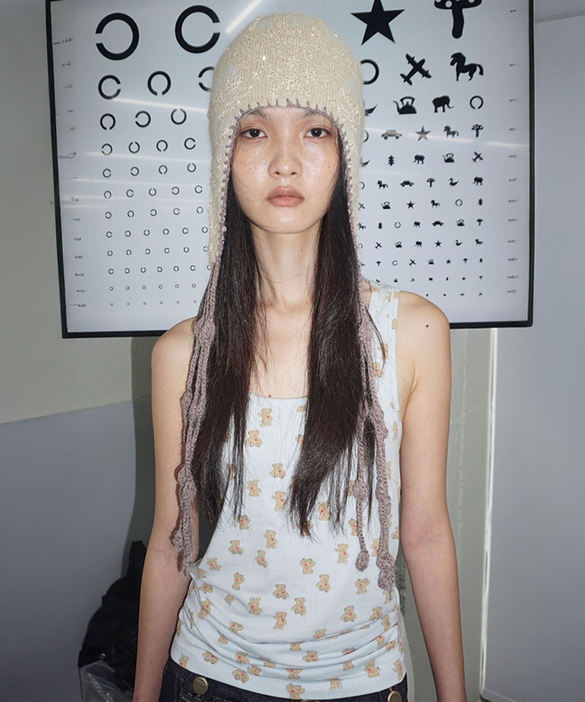 SCULPTOR) Sequin Nordic Earflap Beanie - 3col