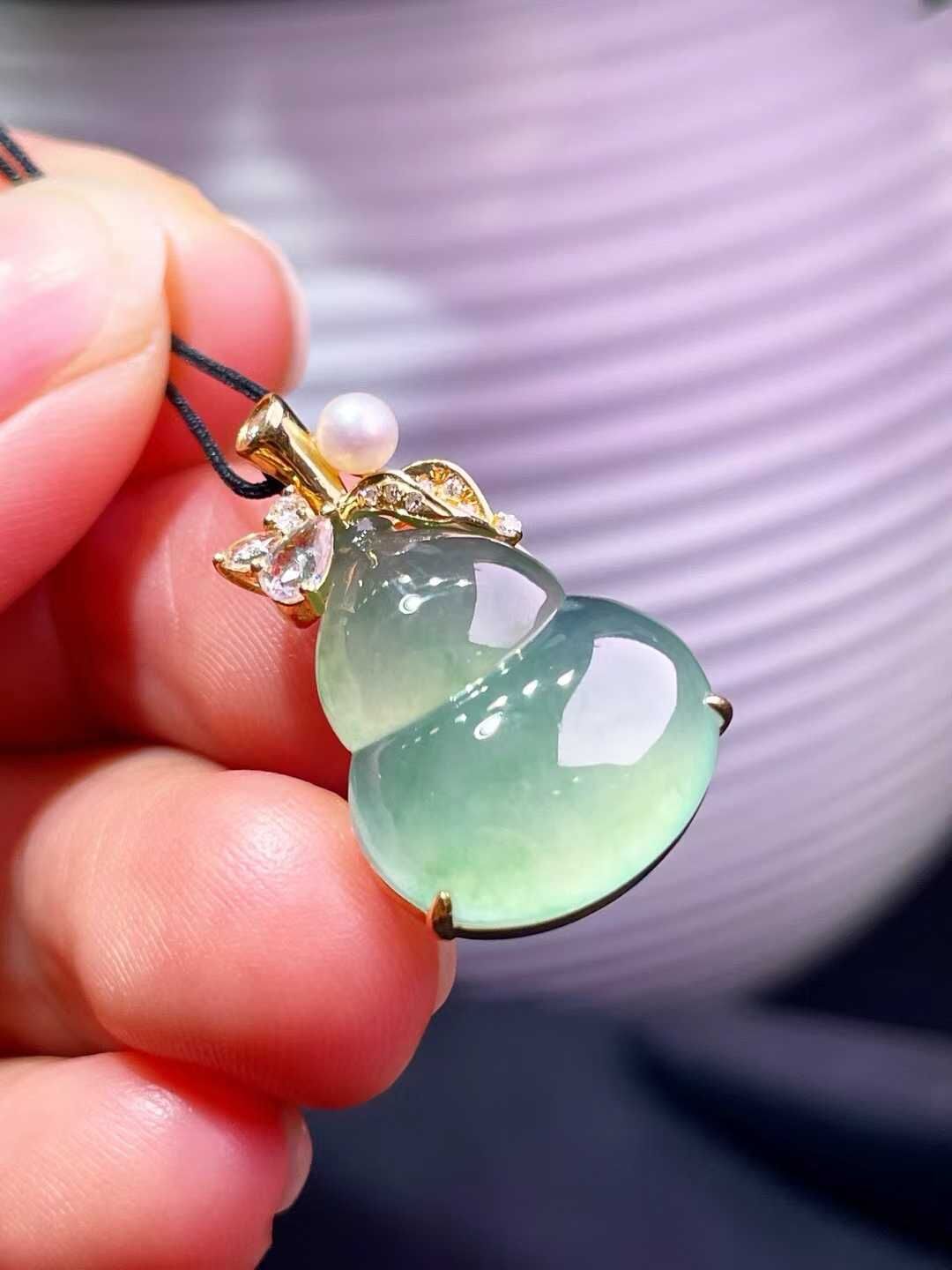 19432 翡翠葫蘆吊墜