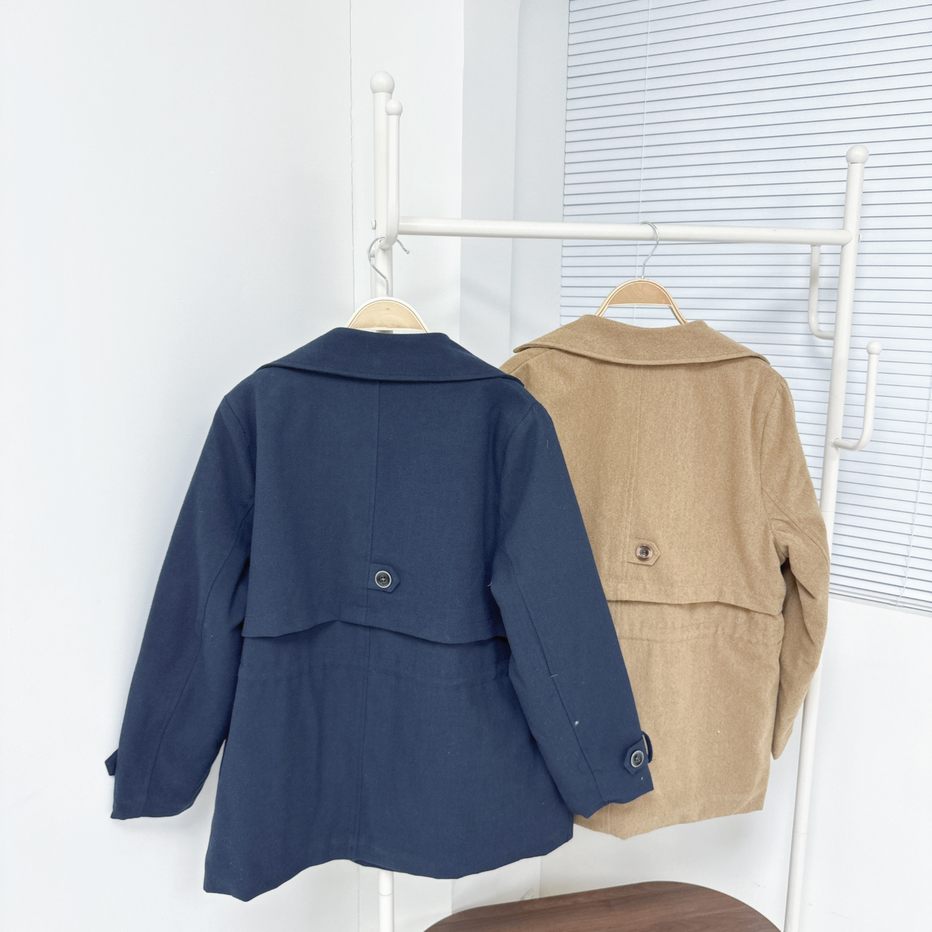 【廠家制】反領內索繩絨外套 (S12-S13)