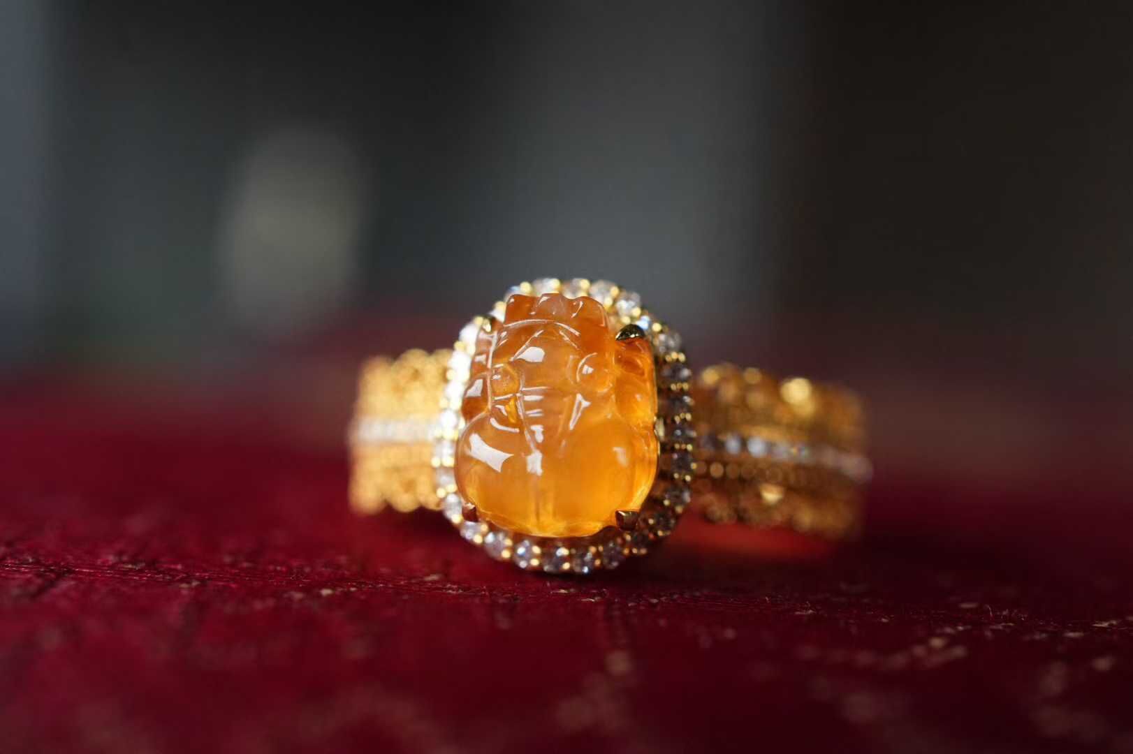 19835 翡翠貔貅戒指