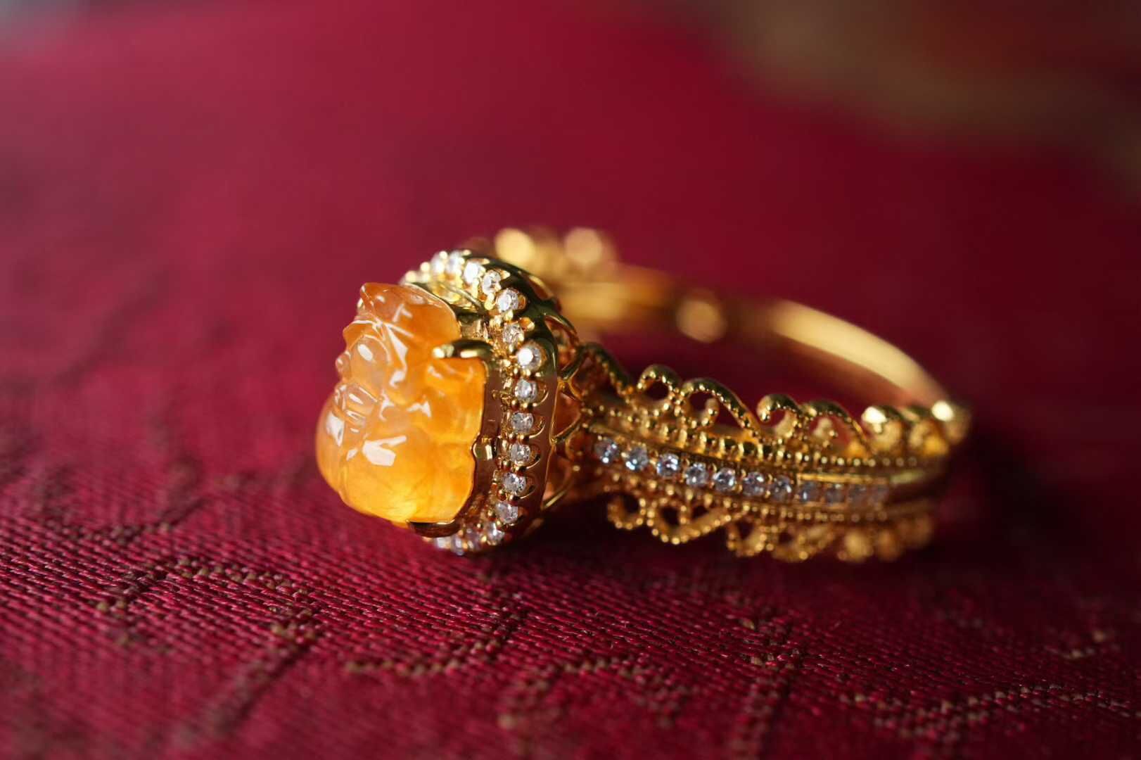 19835 翡翠貔貅戒指