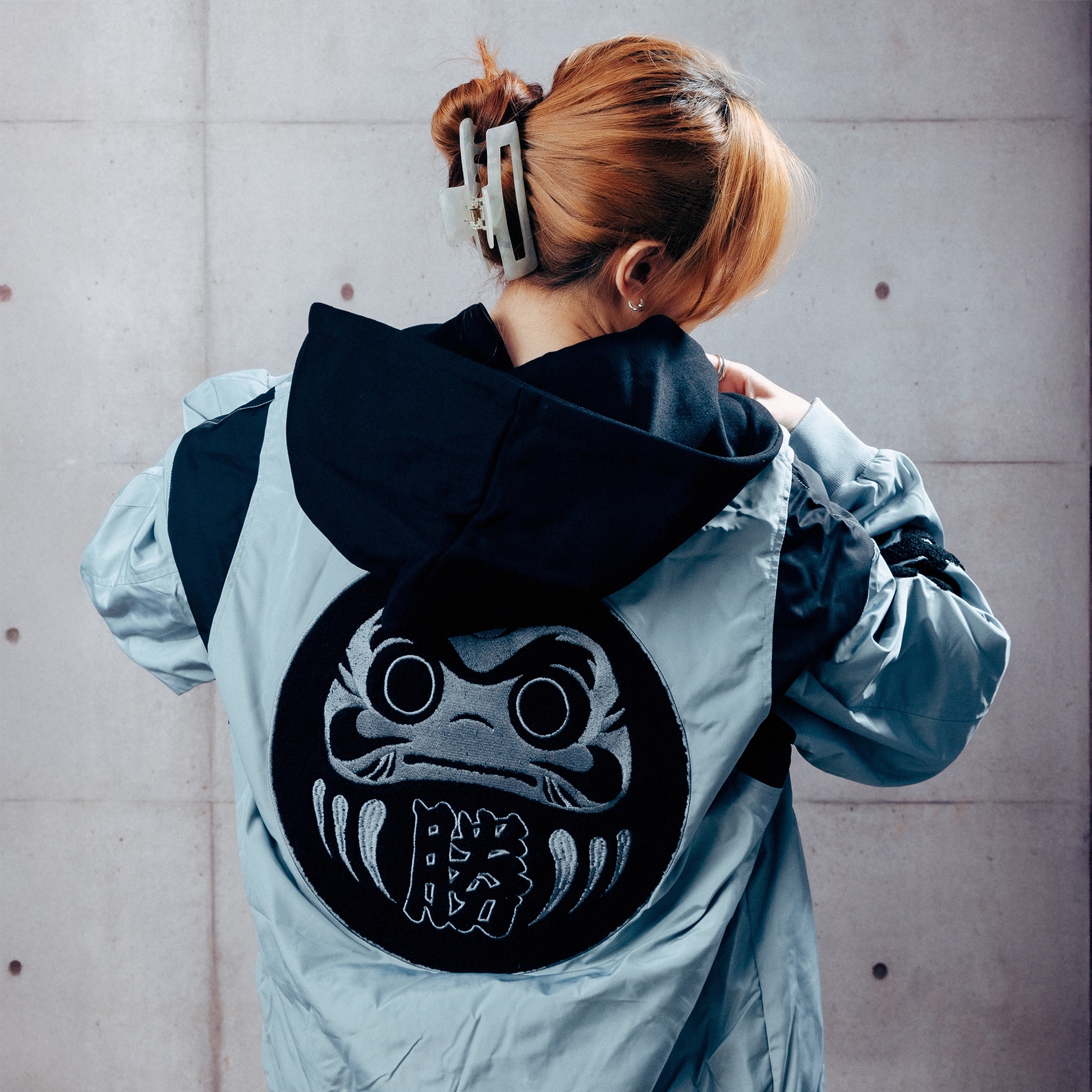 XCTRL 日本達摩MA1外套-灰藍