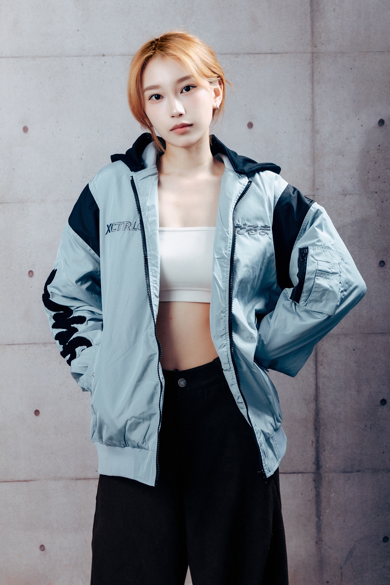 XCTRL 日本達摩MA1外套-灰藍