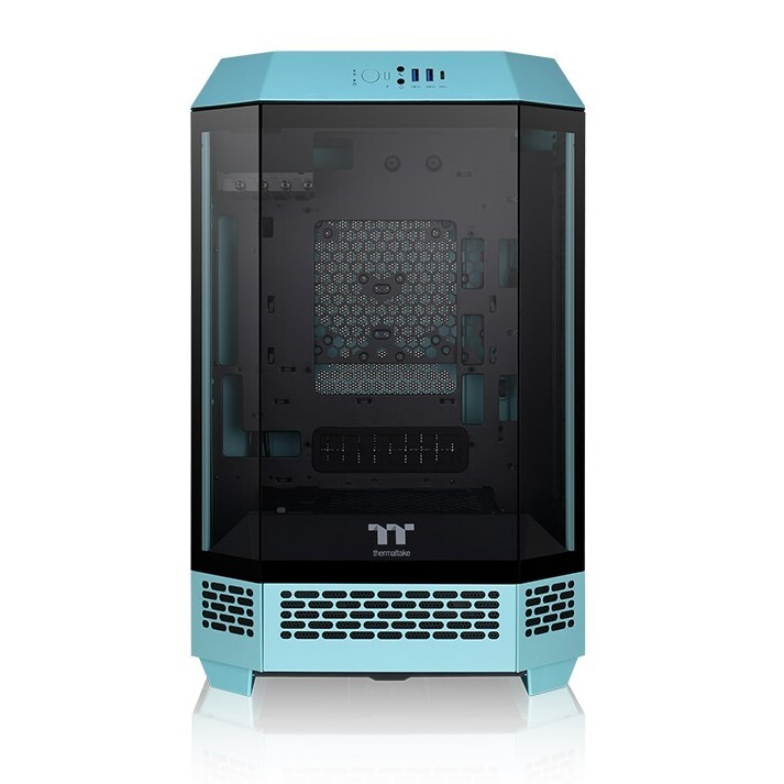 曜越Tt 透視 The Tower 300 全景直立式小型機殼 (松石綠)