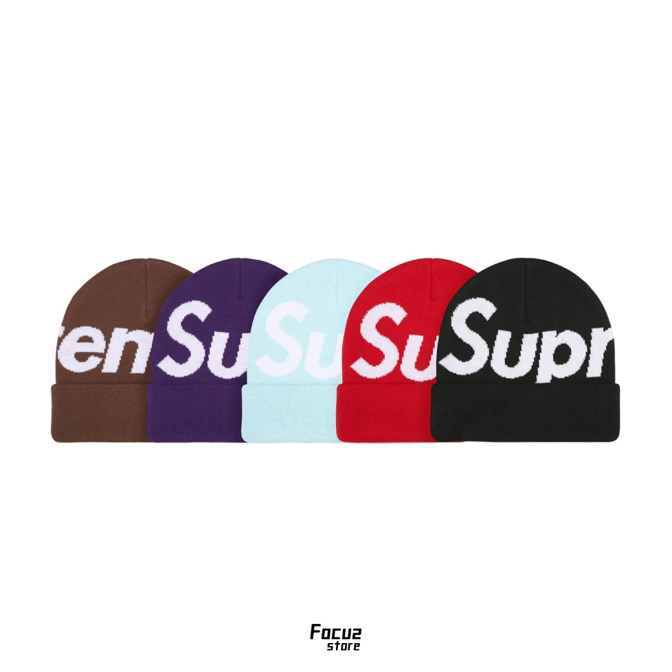 【Focus Store】現貨秒發 Supreme FＷ25 Week18 Big Logo Beanie 五色 毛帽