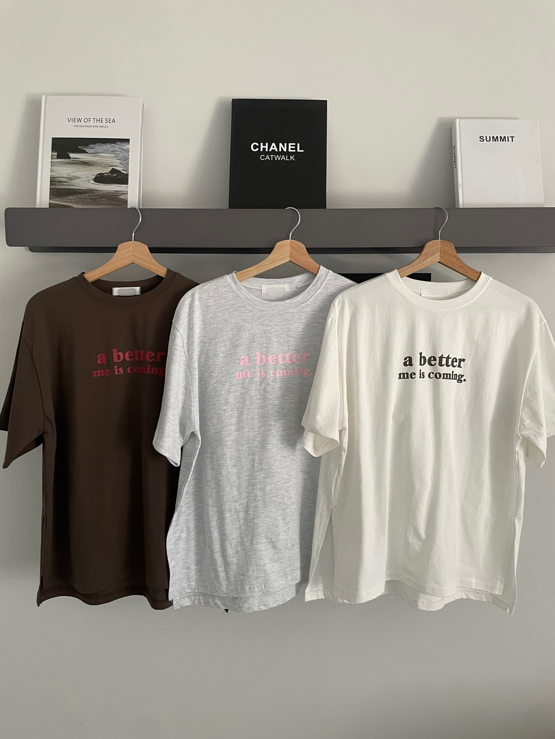 （現貨）🇰🇷#AH62 愛不釋手短T(白/咖/花灰)