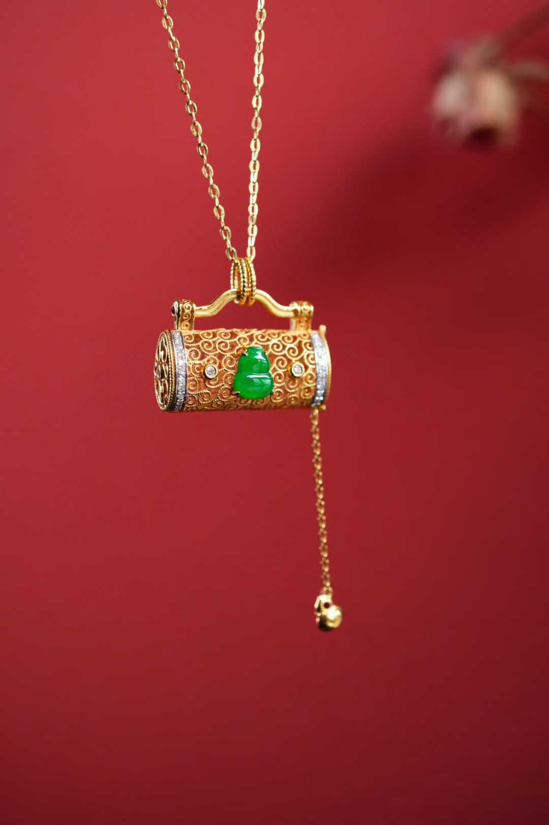 19836 翡翠包包吊墜