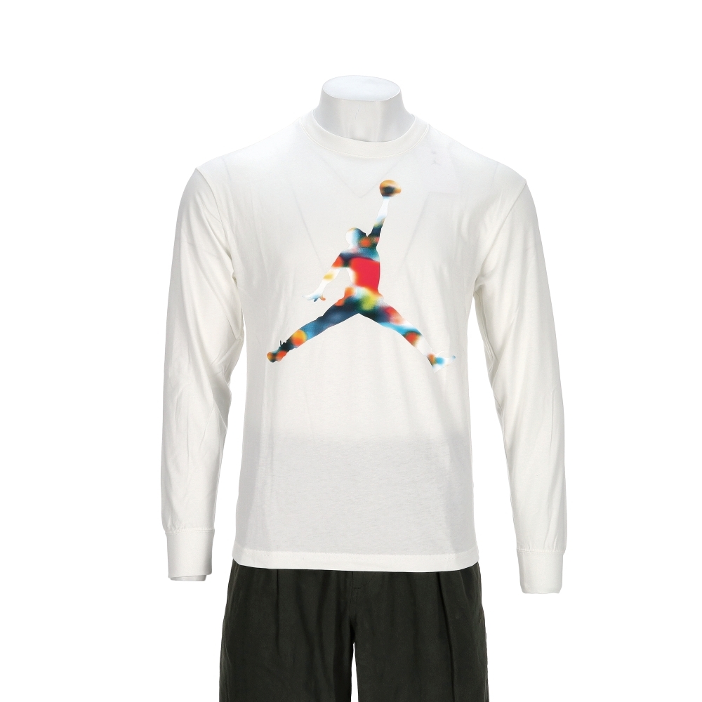 Nike J Flt Mtnside Gfx Ls Crew 男款 白色 喬丹 印花 大學T 長袖 IM6512-100
