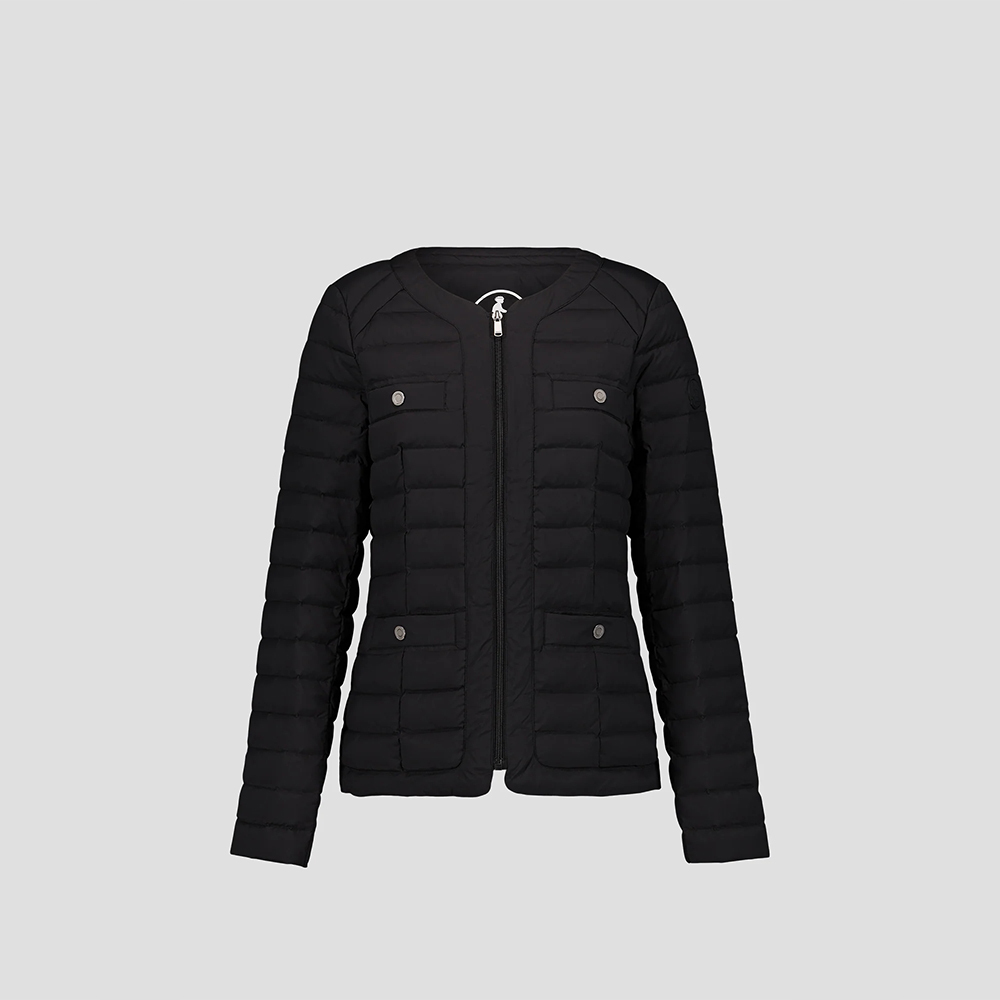 【JOTT】ING經典改款小香羽絨外套(黑)