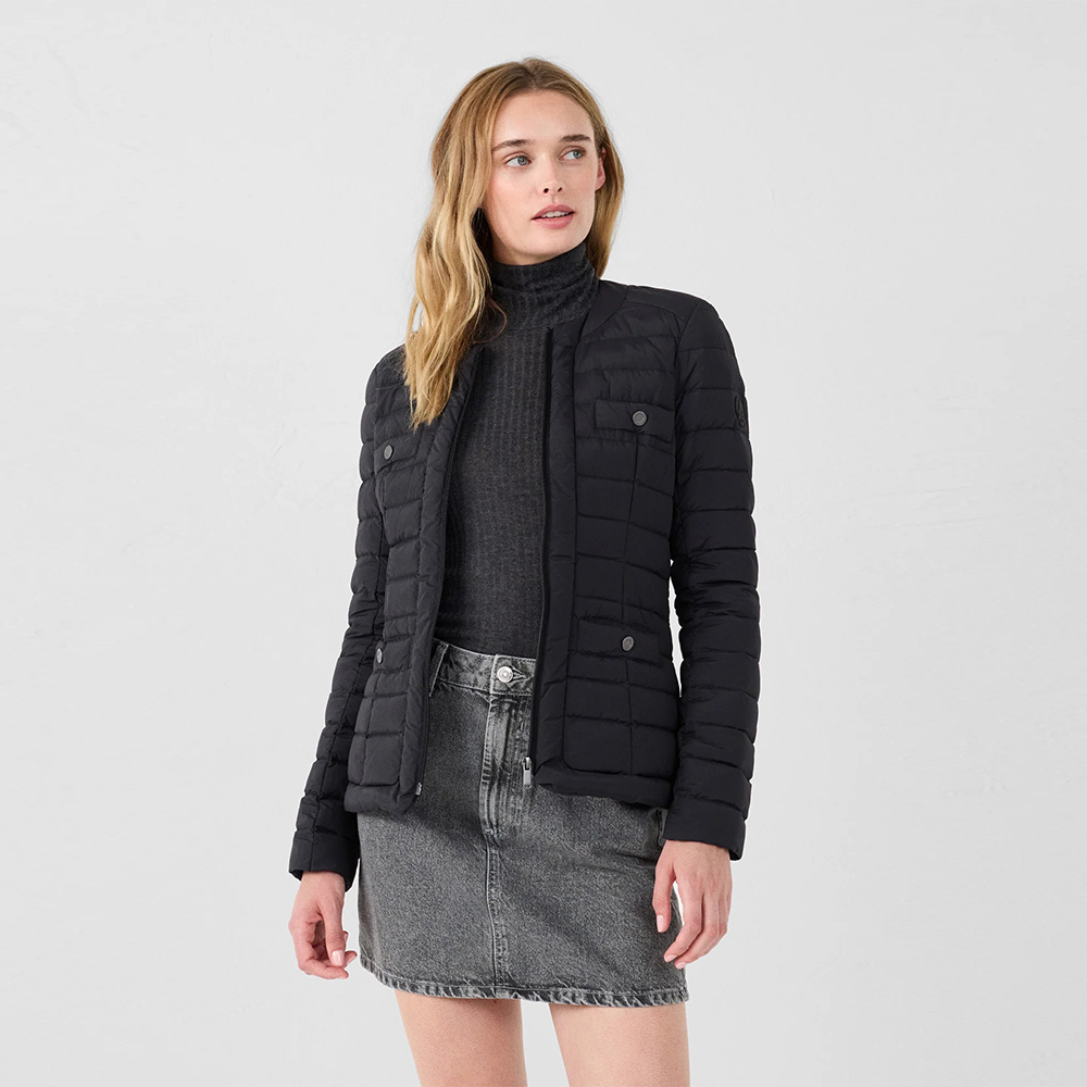 【JOTT】ING經典改款小香羽絨外套(黑)