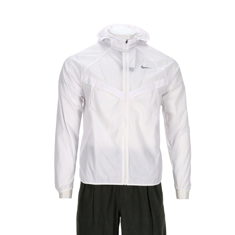 Nike Uv Rpl Stride Jacket 男款 白色 防潑水 防曬 連帽 風衣 外套 HV4549-100