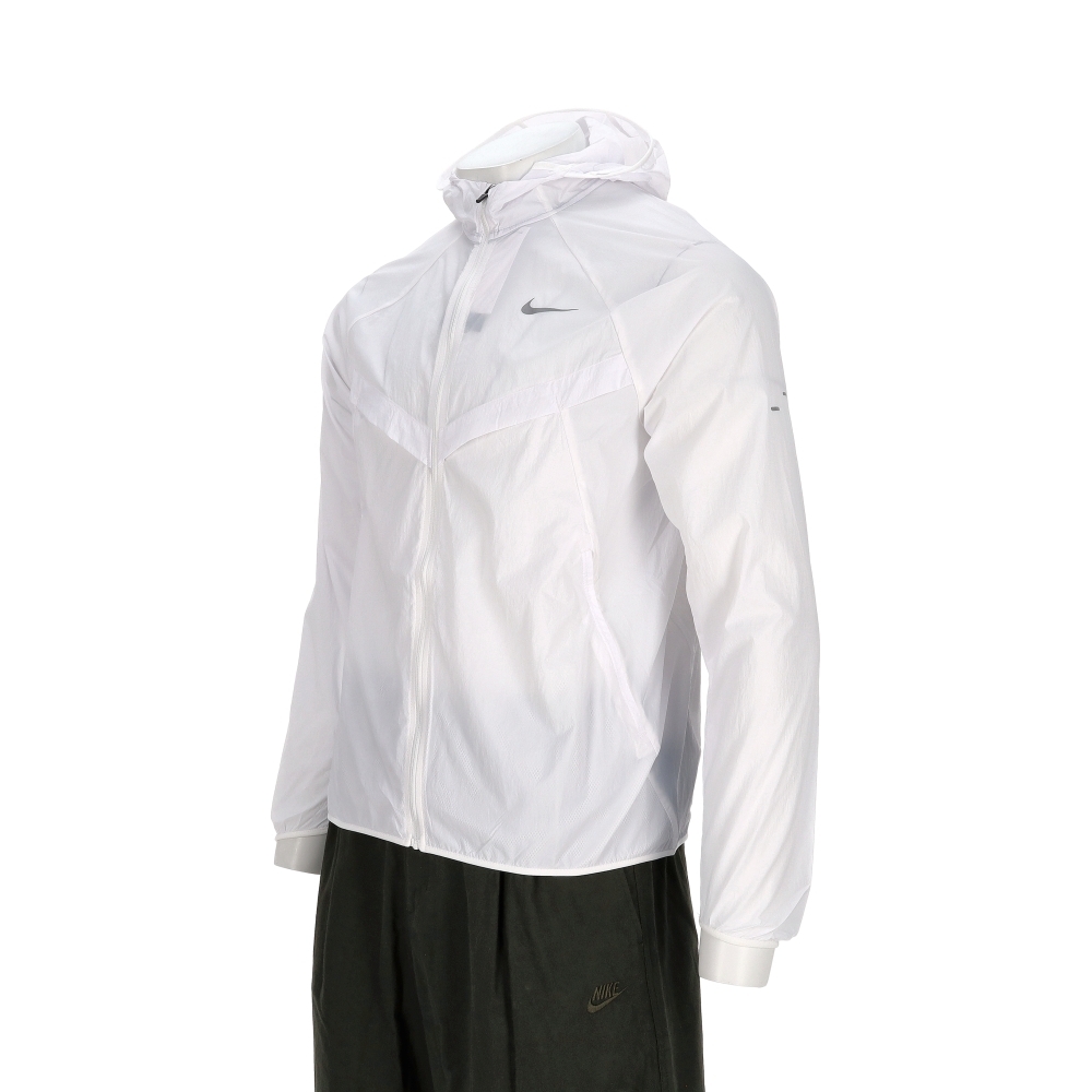 Nike Uv Rpl Stride Jacket 男款 白色 防潑水 防曬 連帽 風衣 外套 HV4549-100