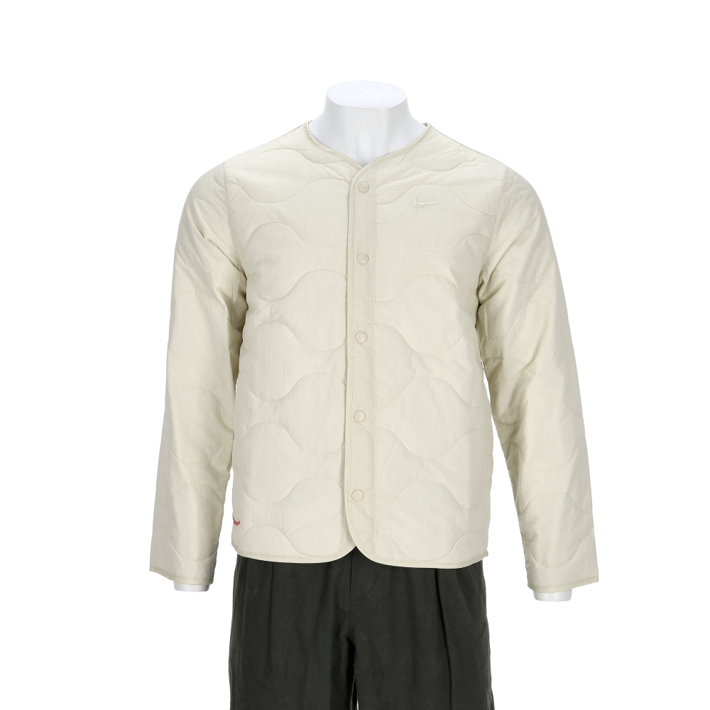 Nike Padded Jkt Gcel 男款 淺卡其色 無領 刺繡 保暖 夾克 外套 IM9354-229