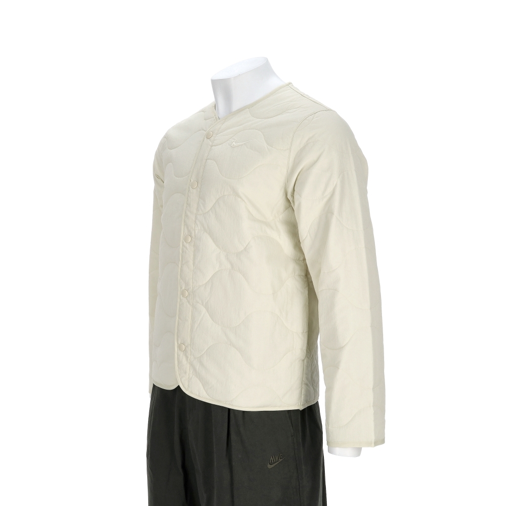 Nike Padded Jkt Gcel 男款 淺卡其色 無領 刺繡 保暖 夾克 外套 IM9354-229