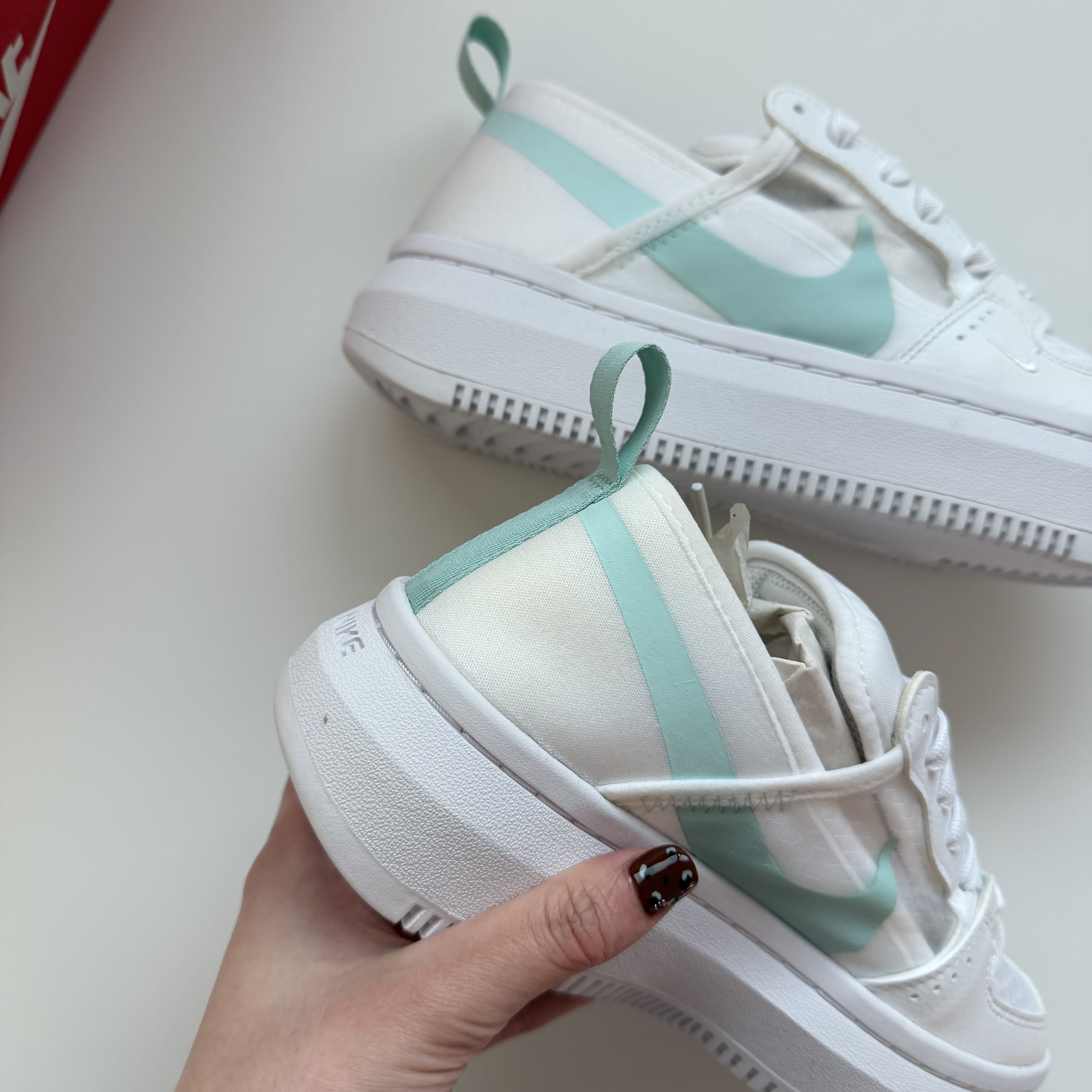 瑕疵出清，24.5CM┃NIKE COURT VISION ALTA 輕量 增高 踩後跟 懶人鞋 CW6536-100