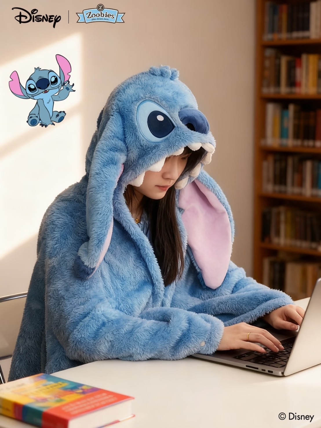 ZOOBIES x DISNEY 迪士尼聯名款 雙面絨披風毛毯