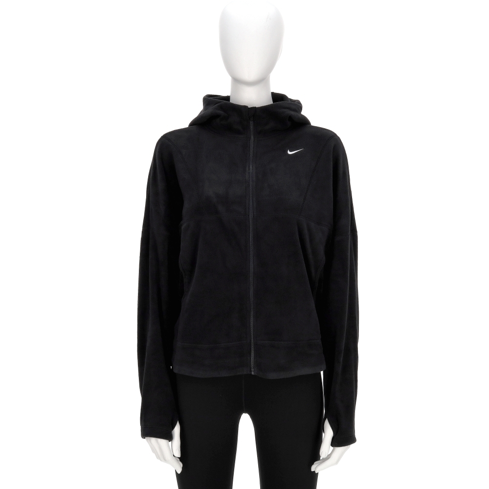 Nike One Tf Fz Top Polar 女款 黑色 寬鬆 落肩 保暖 連帽 外套 HV3699-010