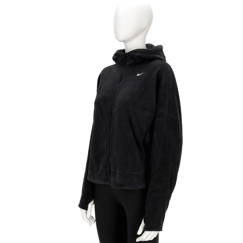 Nike One Tf Fz Top Polar 女款 黑色 寬鬆 落肩 保暖 連帽 外套 HV3699-010