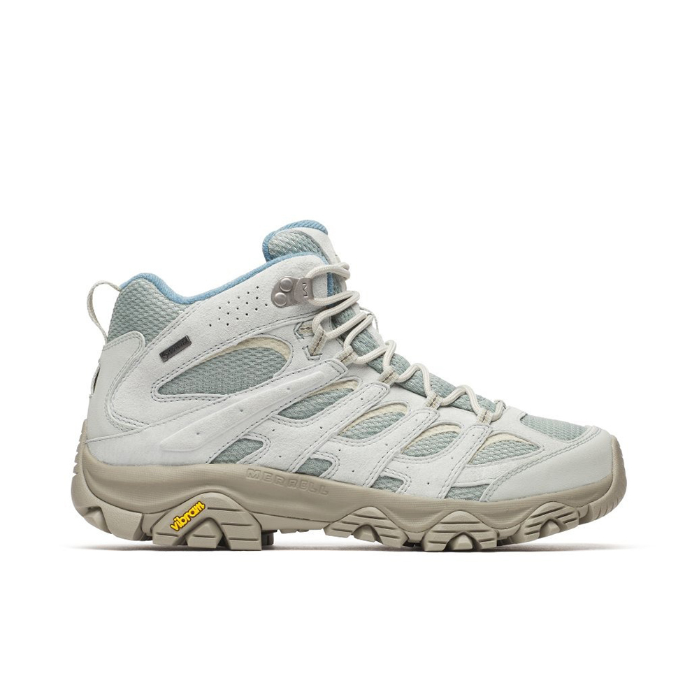 【MERRELL】 MOAB 3 MID GTX 男鞋 防水越野登山鞋 ML06606-[水洗藍、淺綠色]