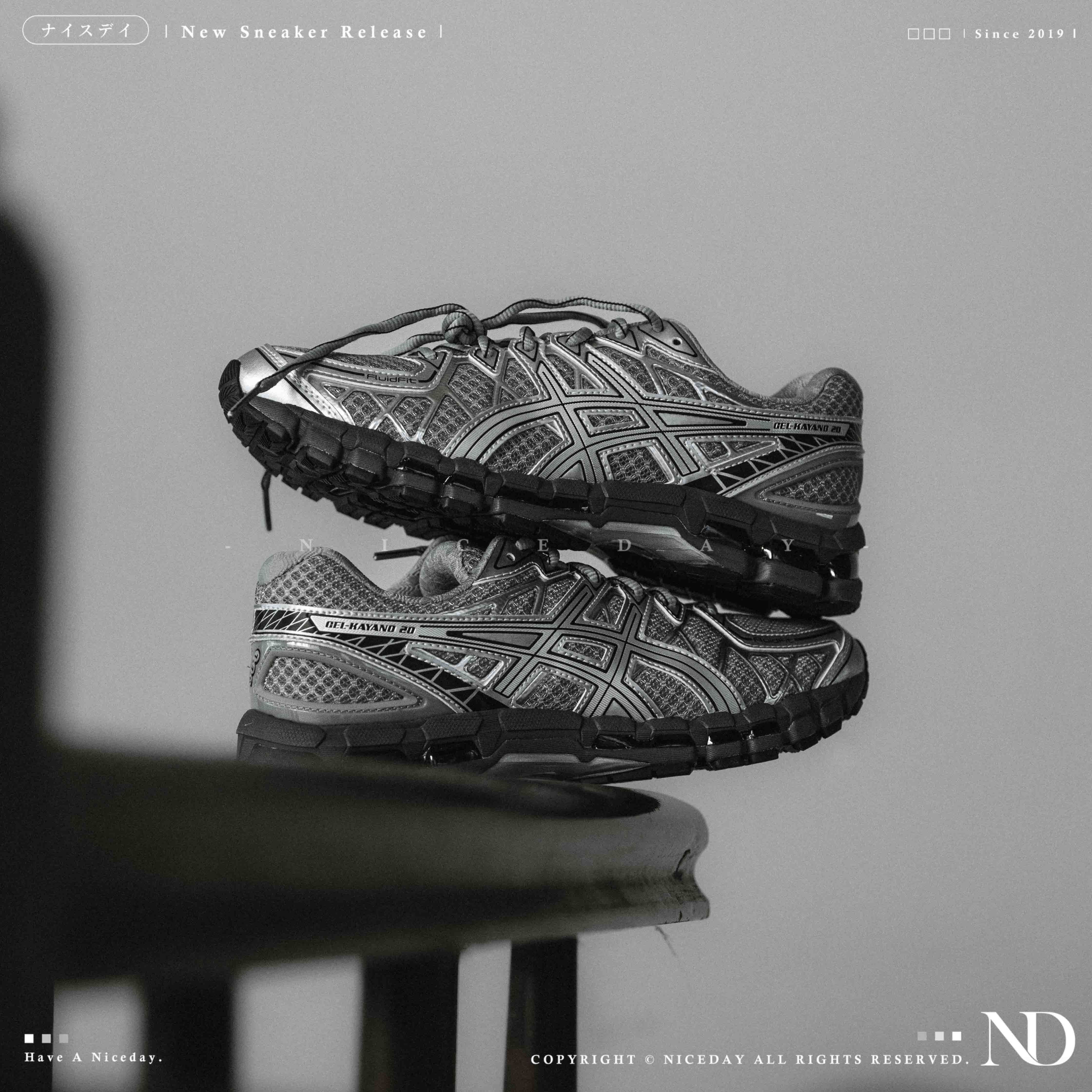 NICEDAY 代購 Asics Gel-Kayano 20 Silver 銀 銀灰 灰 復古 慢跑 機能 男女鞋 1203A388-020