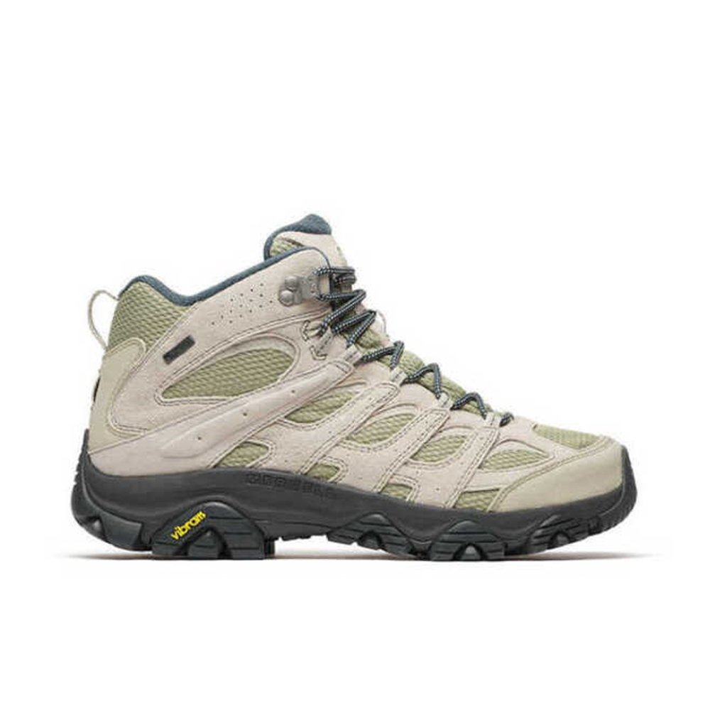 【MERRELL】 MOAB 3 MID GTX 男鞋 防水越野登山鞋 淺綠色 / ML066065