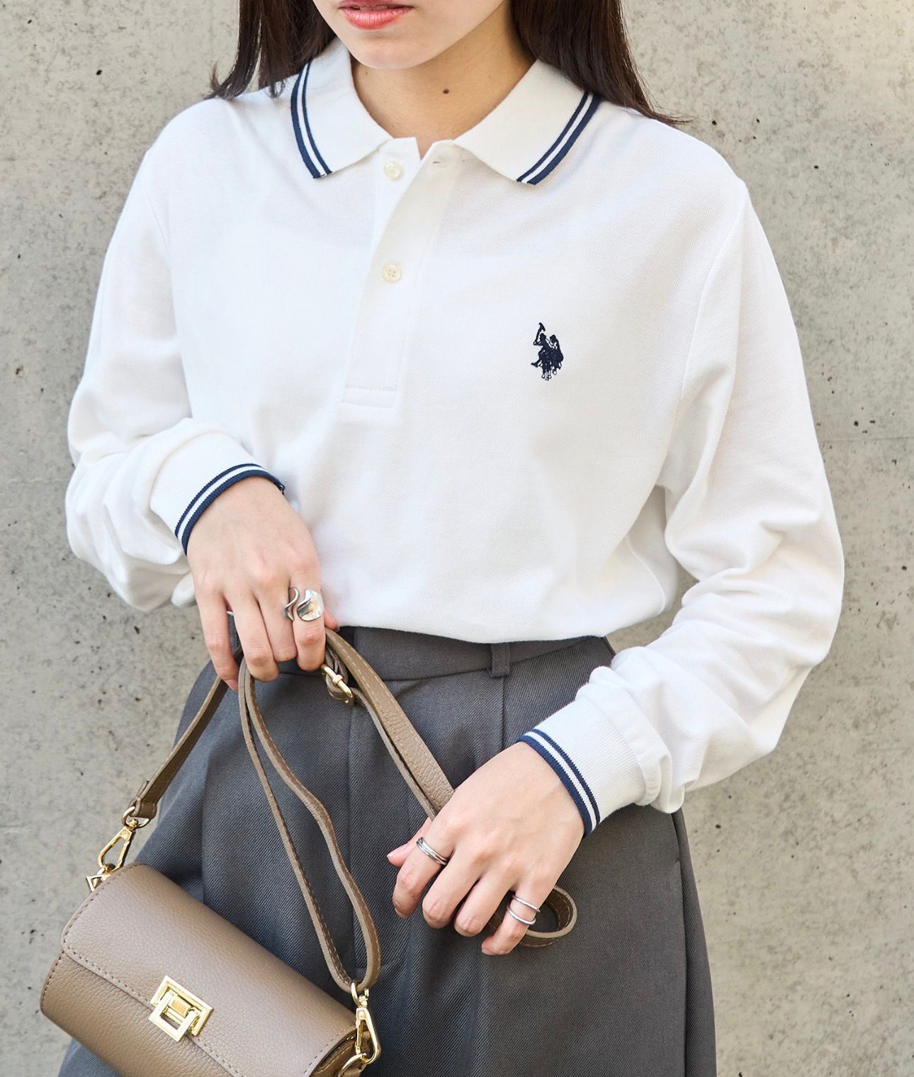 【預購】JN011407 U.S. POLO ASSN. Twin Tipped POLO 長袖上衣