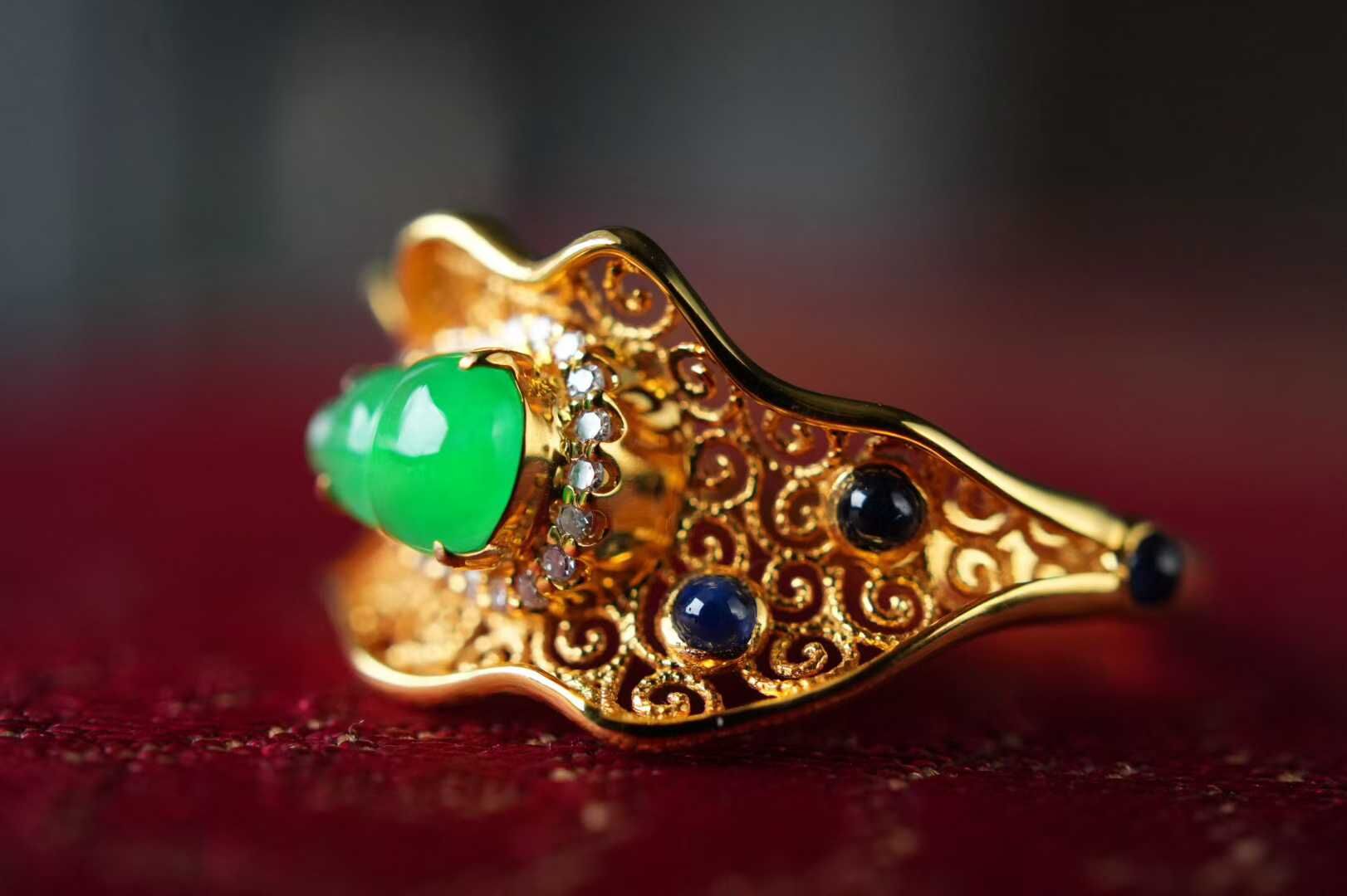 19840 翡翠葫蘆戒指