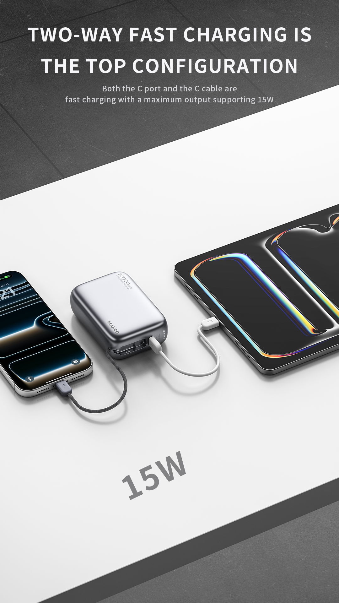 [CCC認證產品] Maxco CUBE 20000mAh PD22.5w 流動電源 MP52