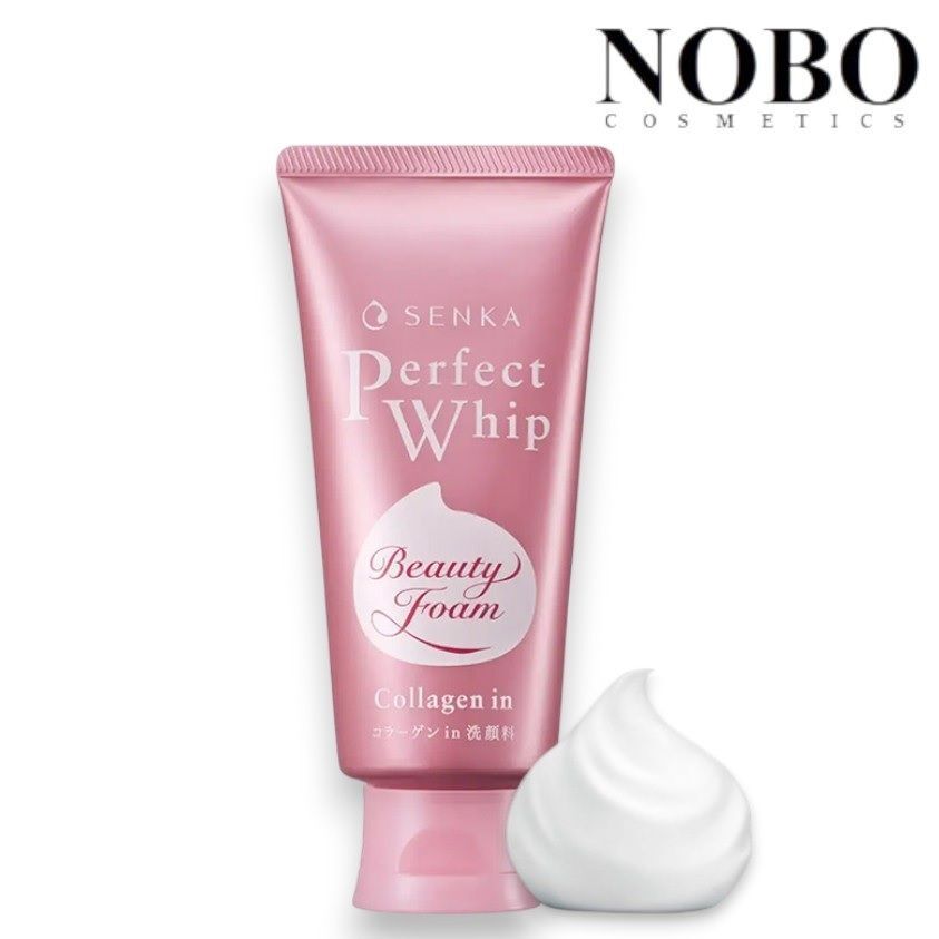 資生堂 - SENKA - 專科洗顏 - 膠原彈潤洗顏泡泡潔面膏 #粉紅色 120g [不設封口] (平行進口)