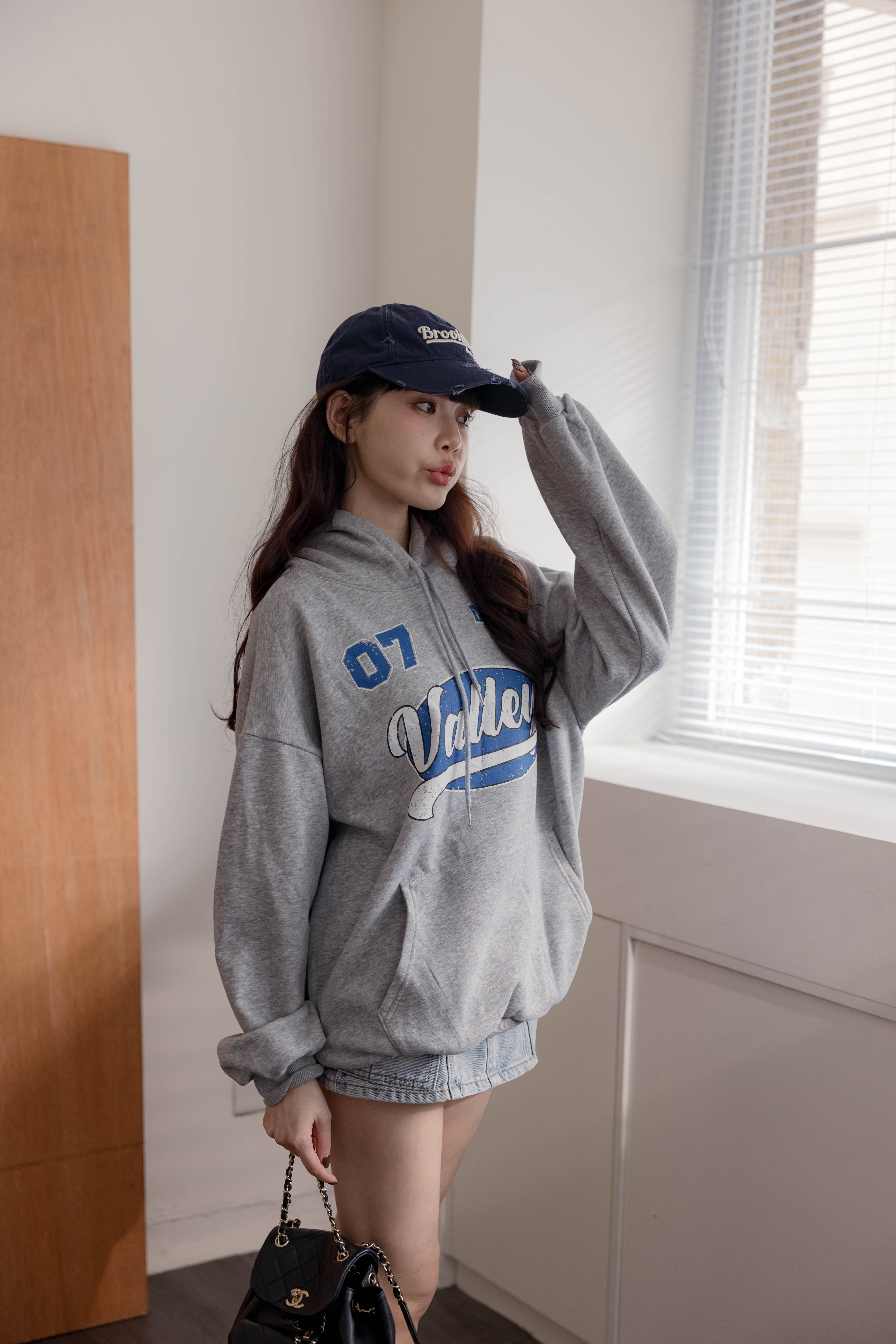 （現貨）#AH27 休閒連帽MTM(灰/藍/咖)