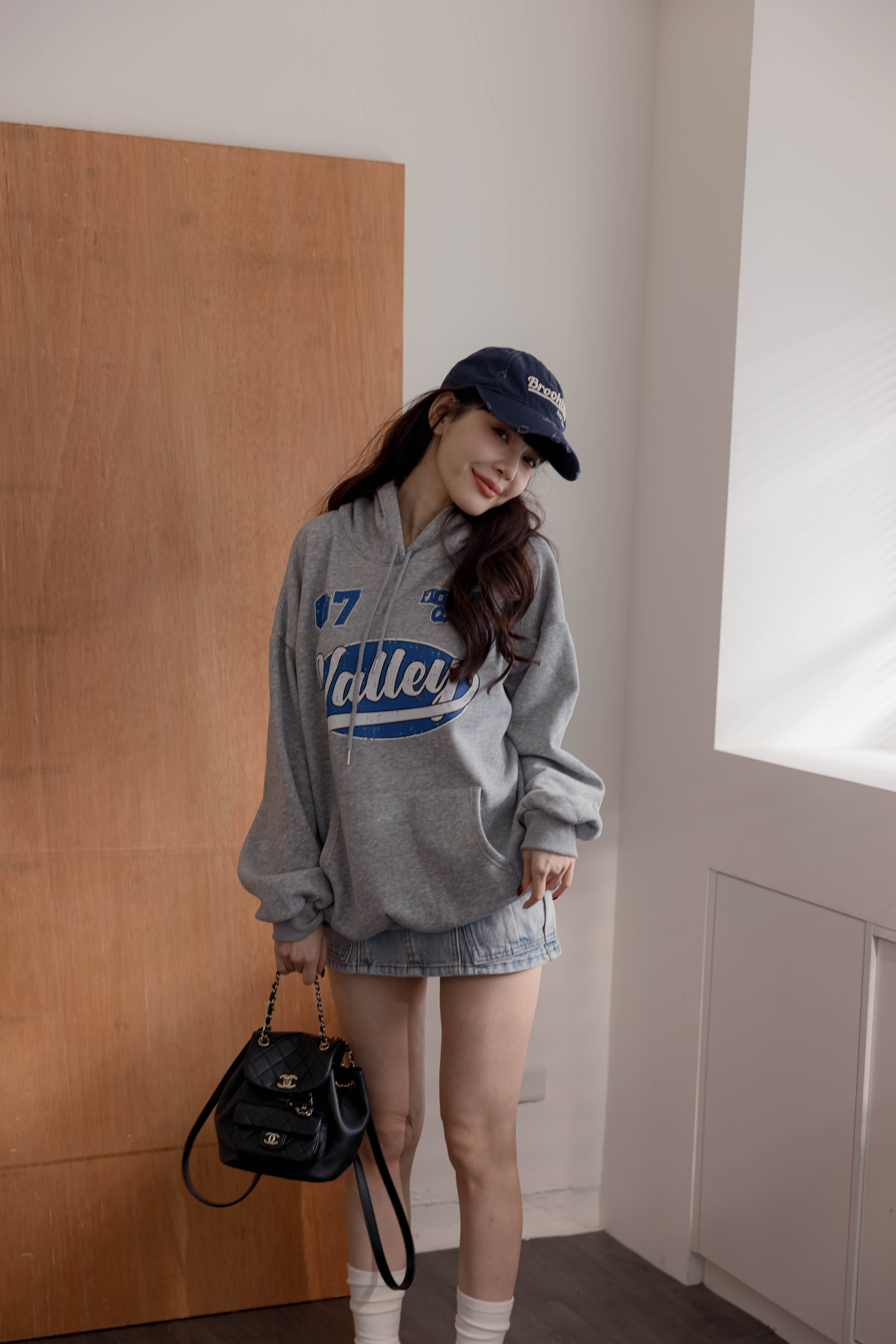 （現貨）#AH27 休閒連帽MTM(灰/藍/咖)