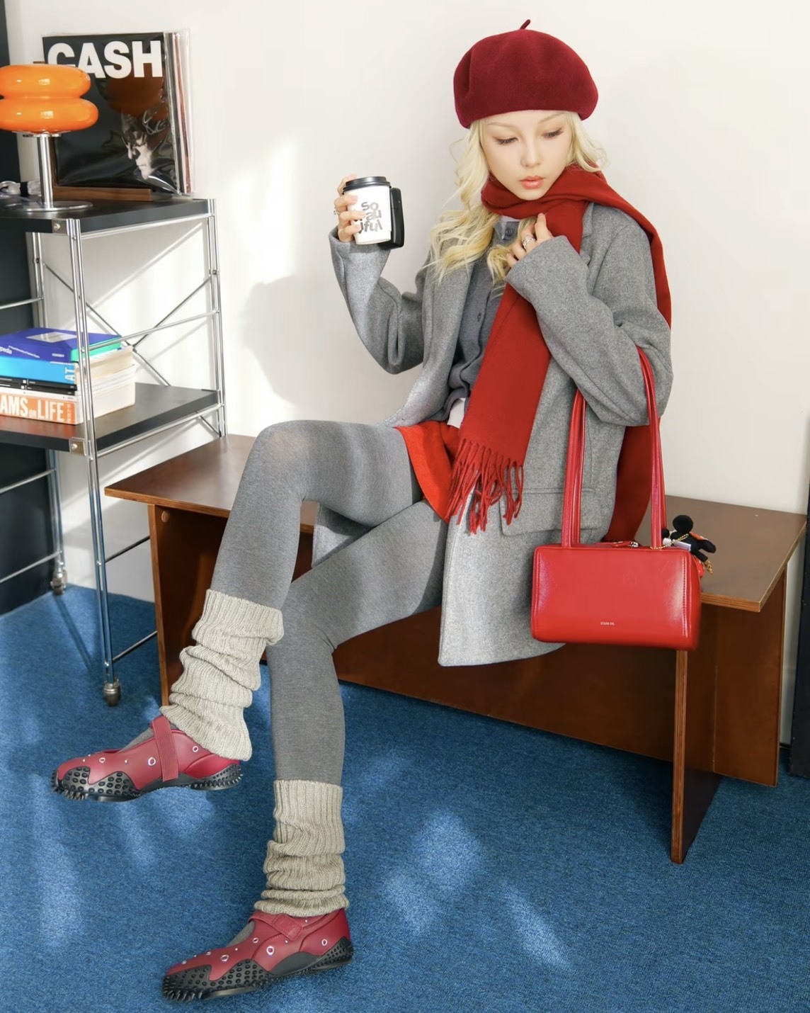 【預購】PUMA MOSTRO FEY 鉚釘鞋 酒紅 40319202