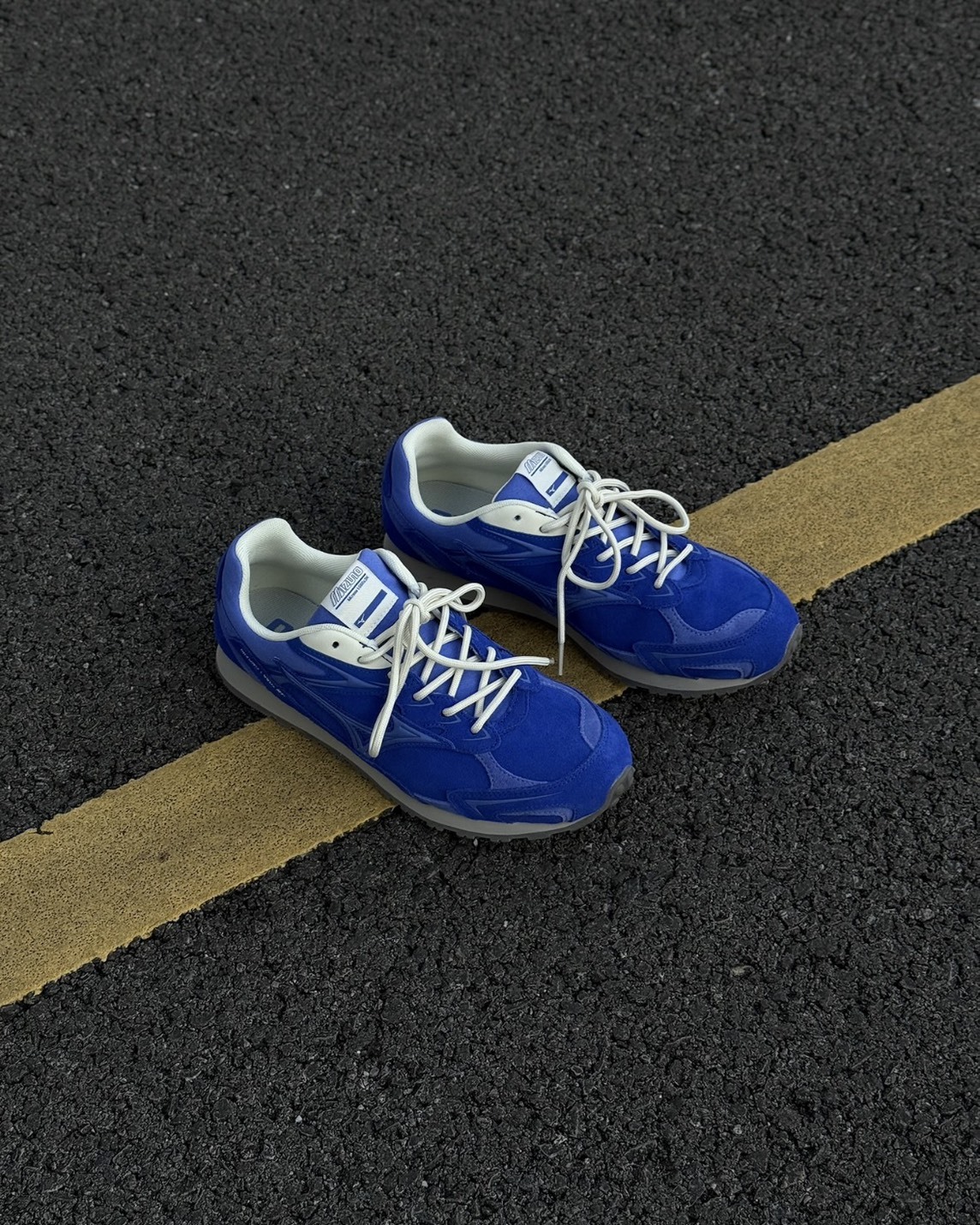 <超帥>MIZUNO LG 60S 2K 美津濃 復古 麂皮 雙鞋帶 克萊茵藍