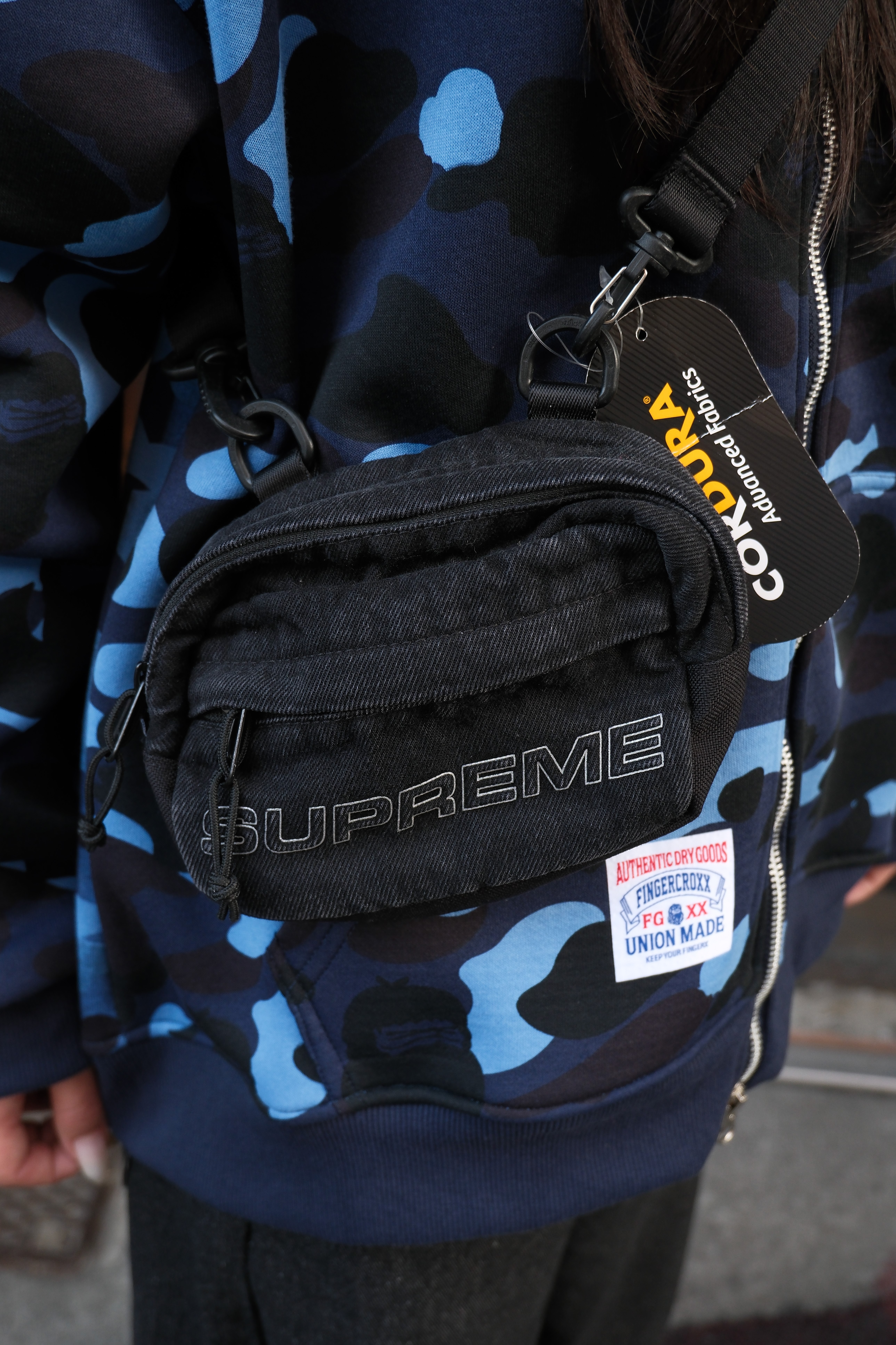 Supreme fw25 denim mini shoulder bag 迷你小包 fw25b6
