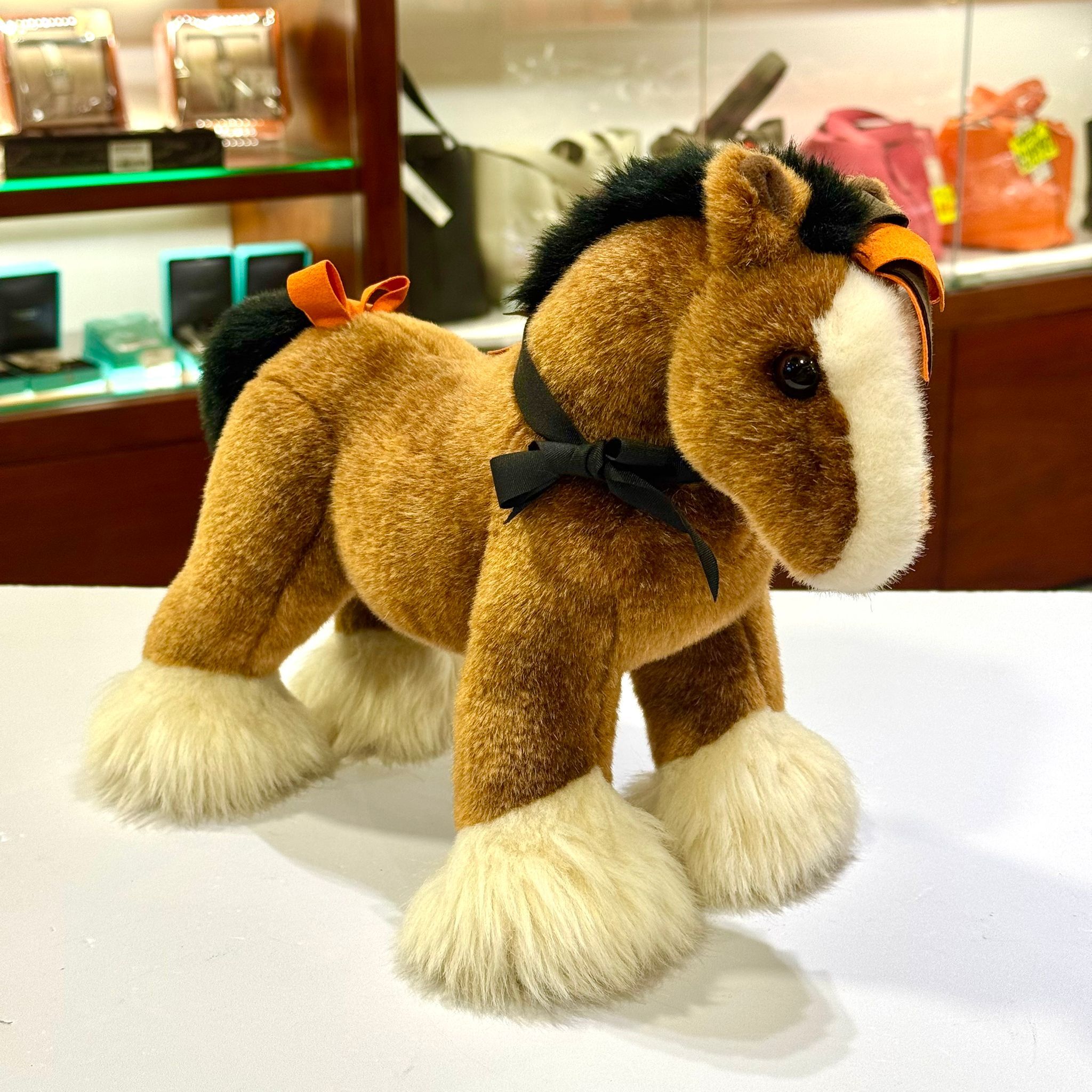 全新HERMES Brown Plush Hermy Horse TPM PM馬公仔,愛馬士家居擺設系列 #BRAND NEW #香榭站正品