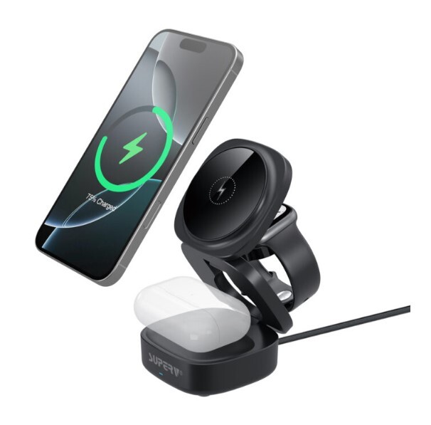 SUPERV – 3合1 MagSafe可摺疊無線充電座 (Station11)